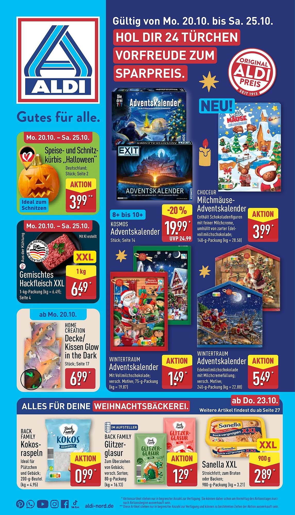 Aldi Nord Prospekt (2025-10-20 - 2025-10-26) | 1