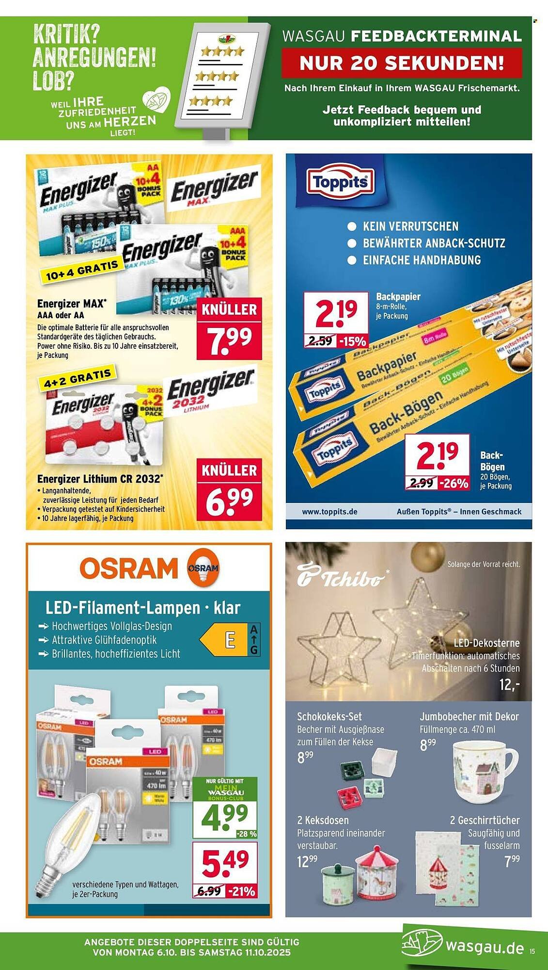 Wasgau Prospekt (2025-10-06 - 2025-10-11) | 15