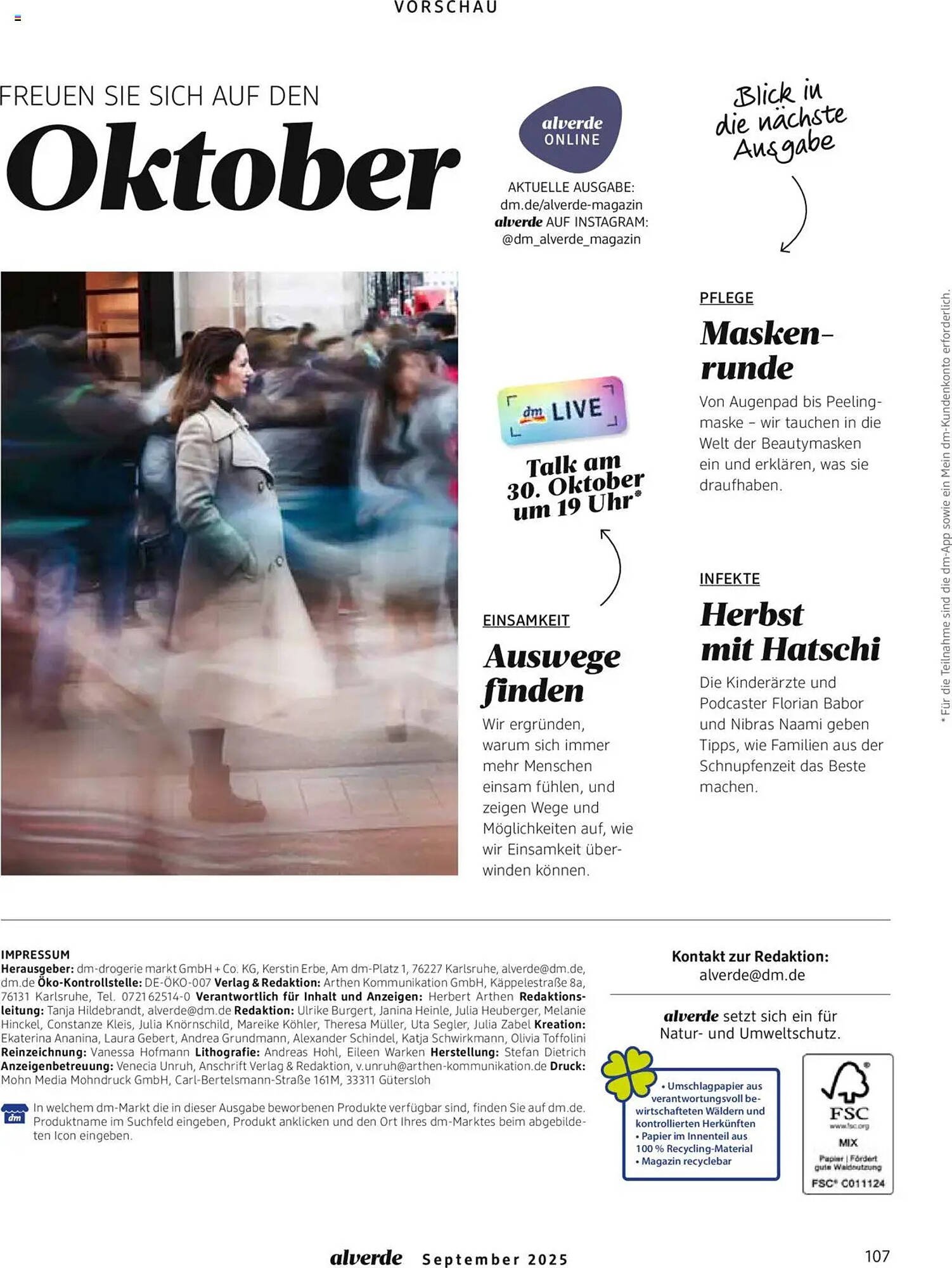 Dm drogerie Magazin (2025-09-01 - 2025-09-30) | 107