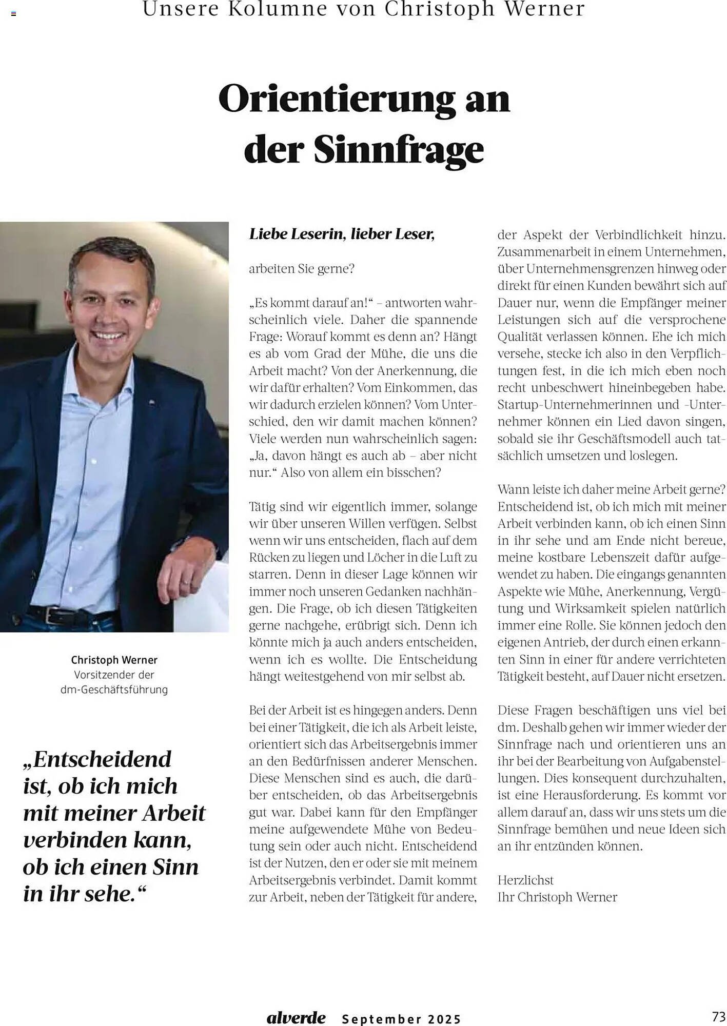 Dm drogerie Magazin (2025-09-01 - 2025-09-30) | 73