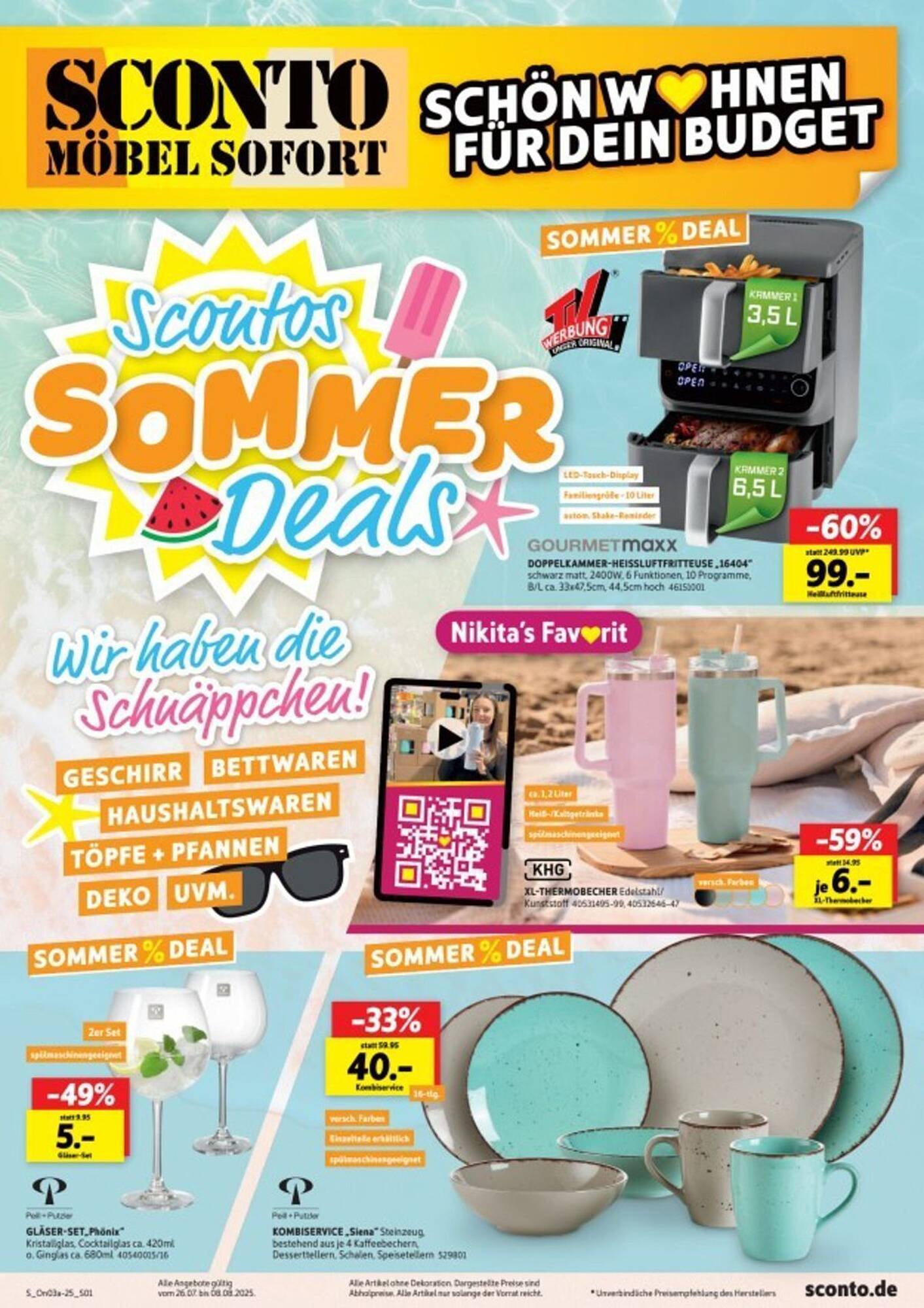 SCONTO Prospekt (2025-07-26 - 2025-08-08) | 1