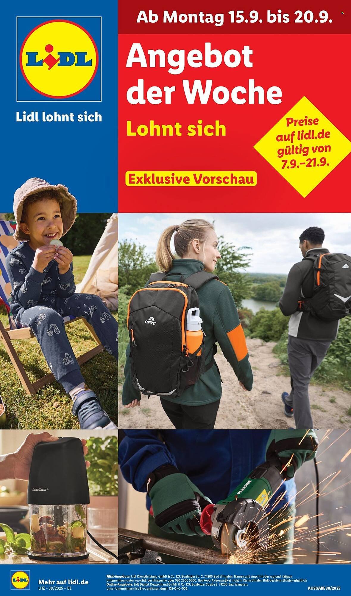 Lidl Prospekt (2025-09-15 - 2025-09-20) | 1