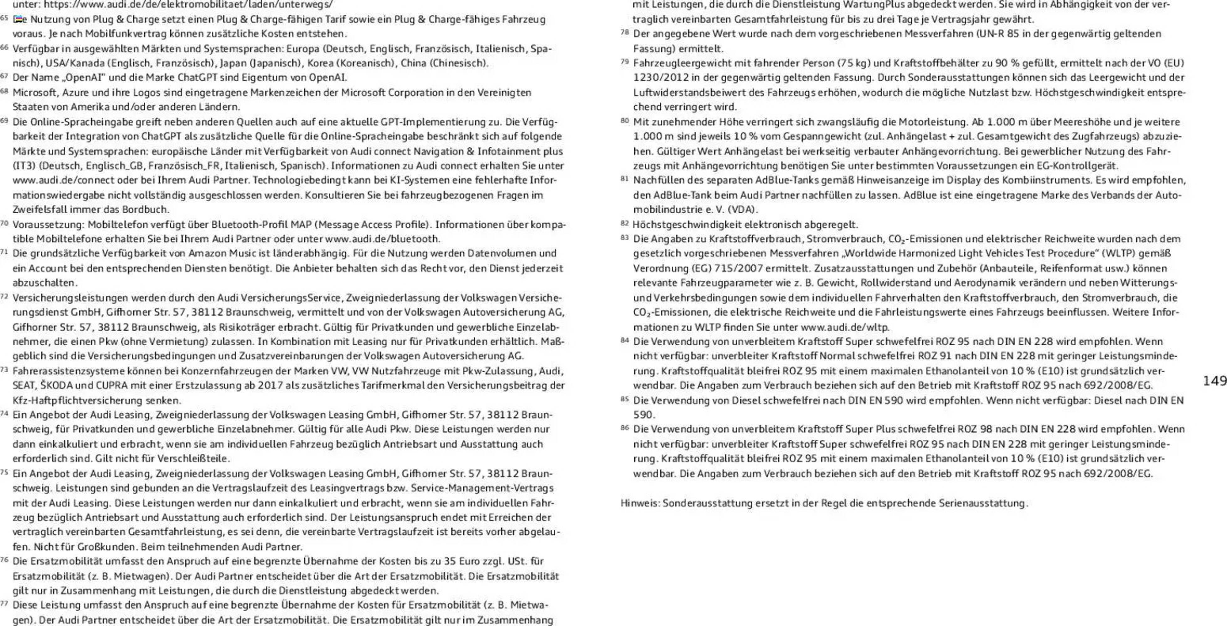 Audi Prospekt (2025-11-06 - 2026-11-06) | 149