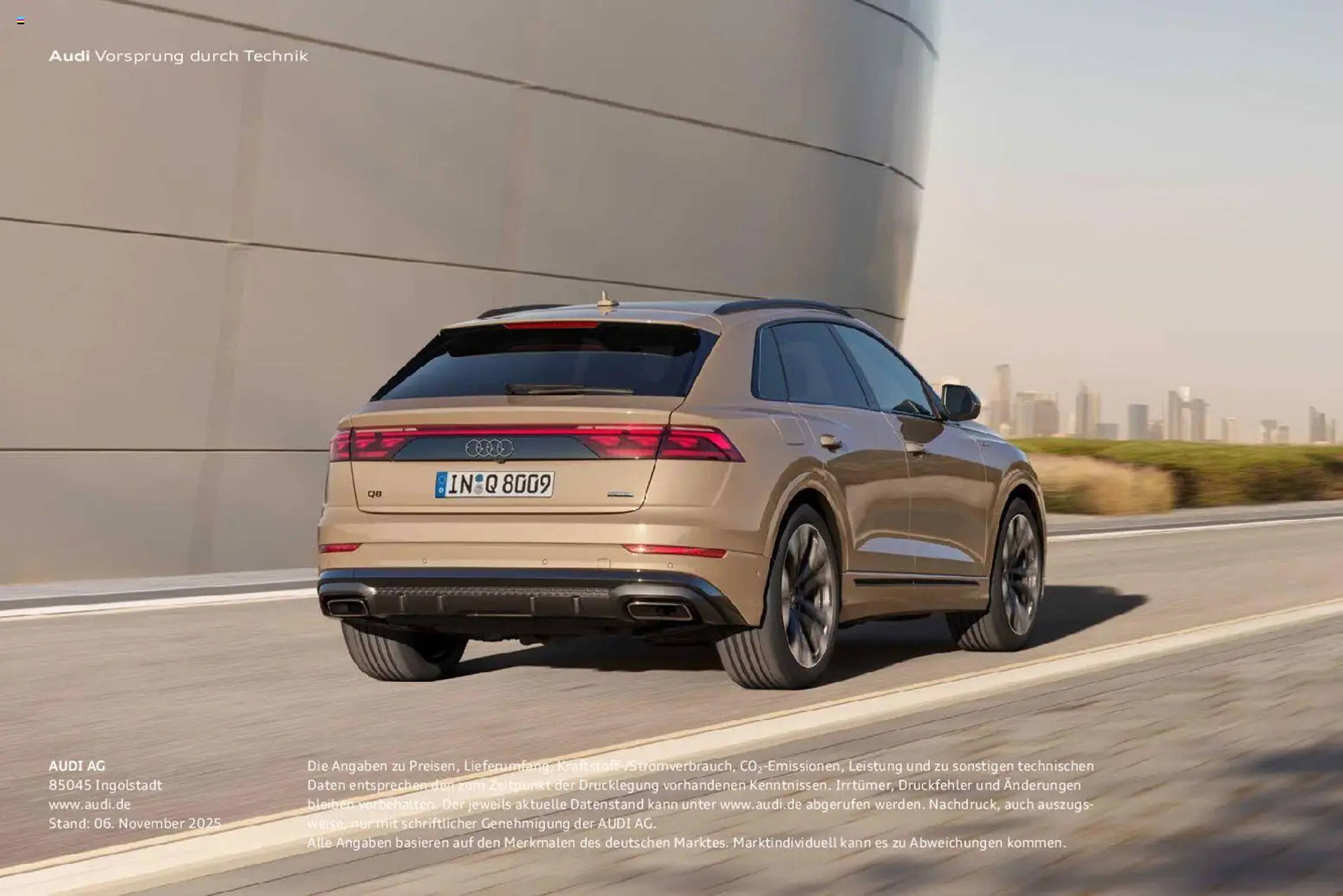 Audi Prospekt (2025-11-06 - 2026-11-06) | 150