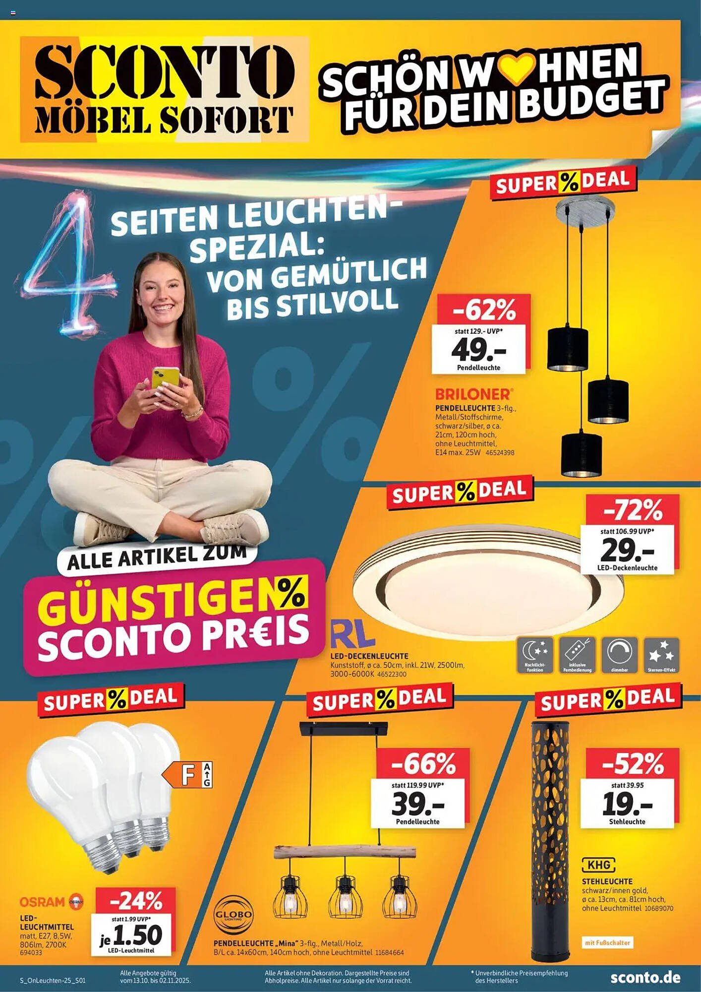 SCONTO Prospekt (2025-10-13 - 2025-11-02) | 1