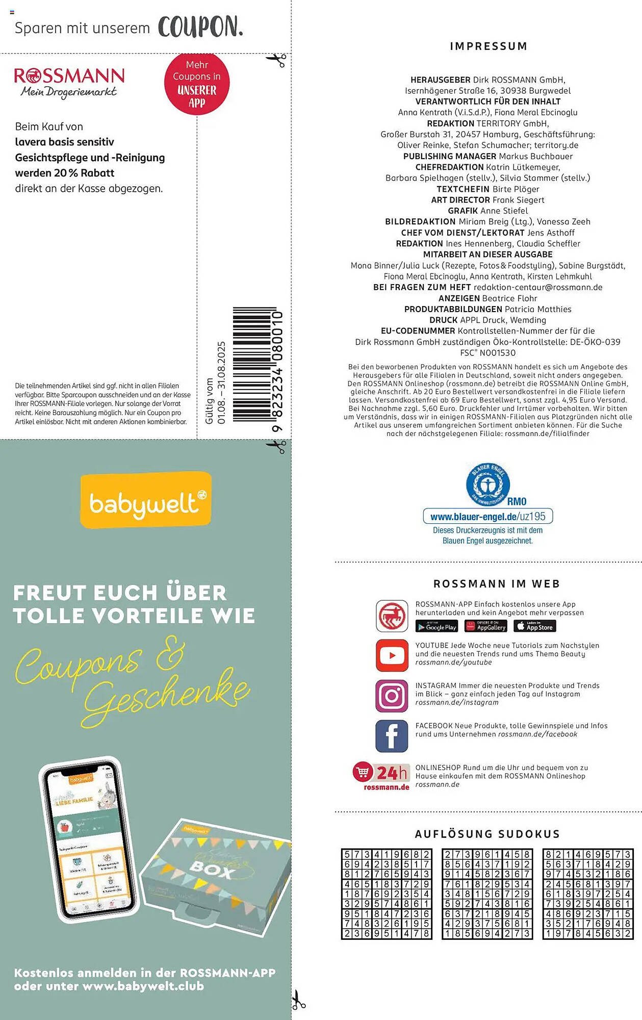 Rossmann Prospekt (2025-08-01 - 2025-08-31)