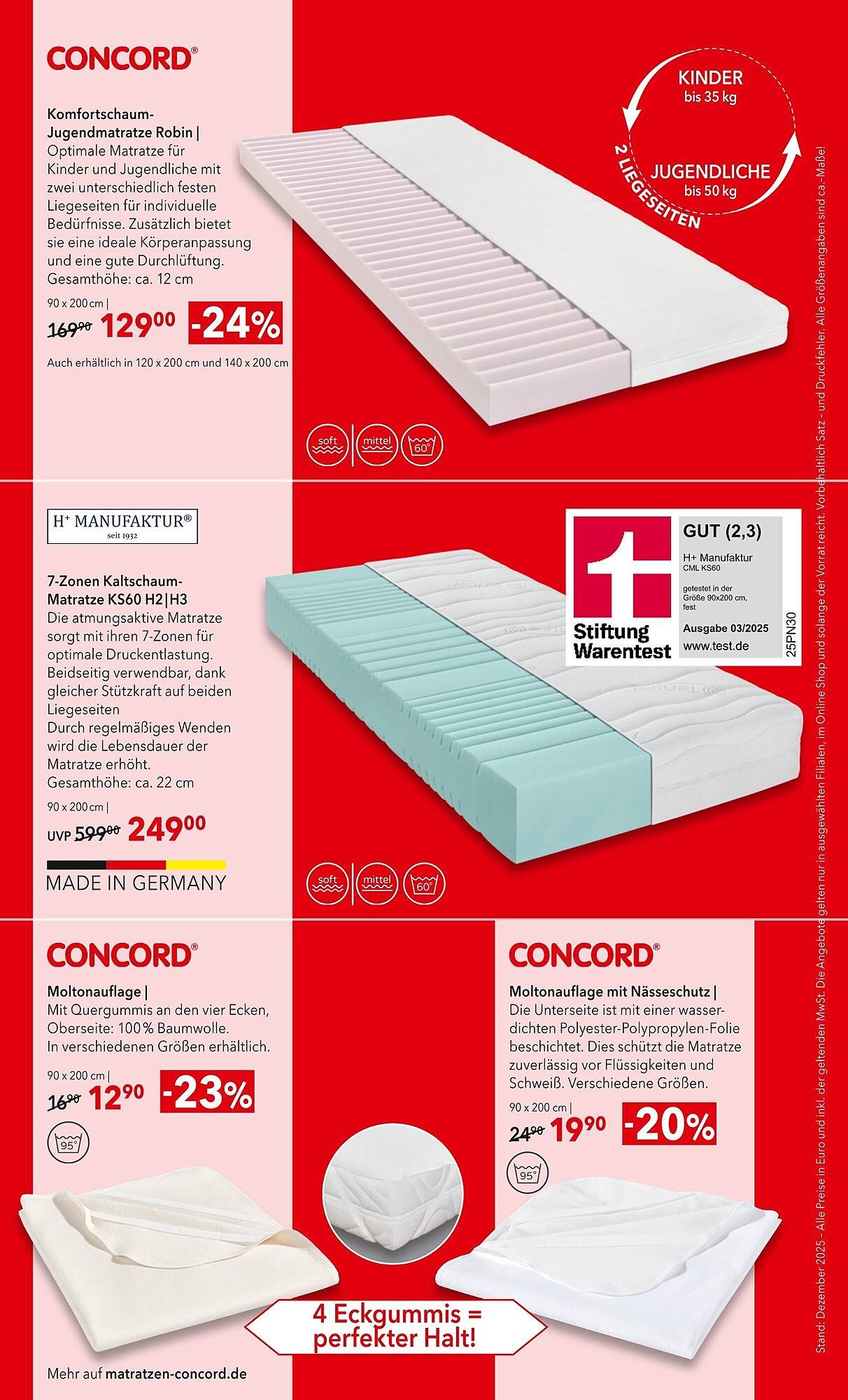 Matratzen Concord Prospekt