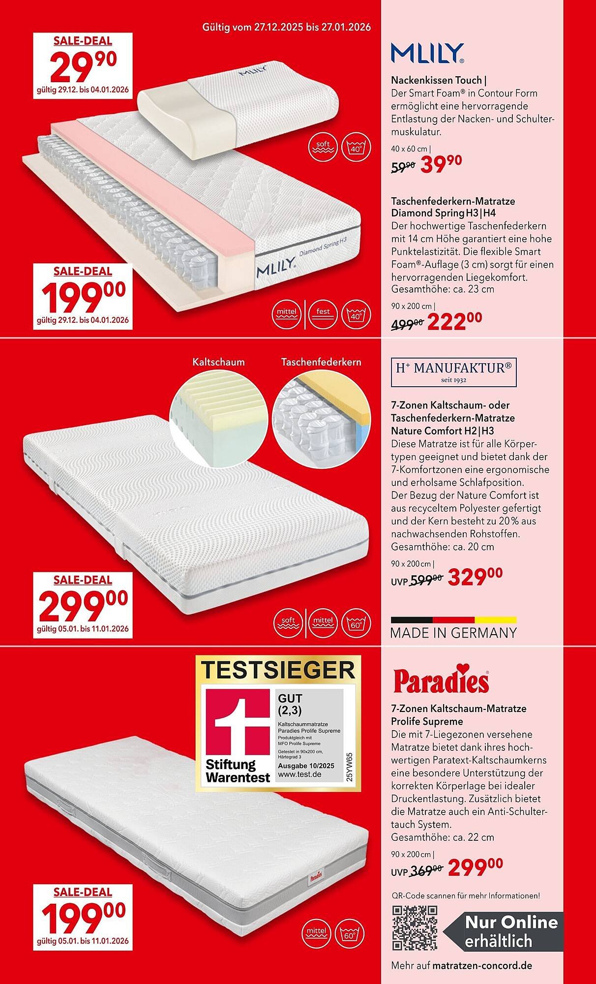 Matratzen Concord Prospekt