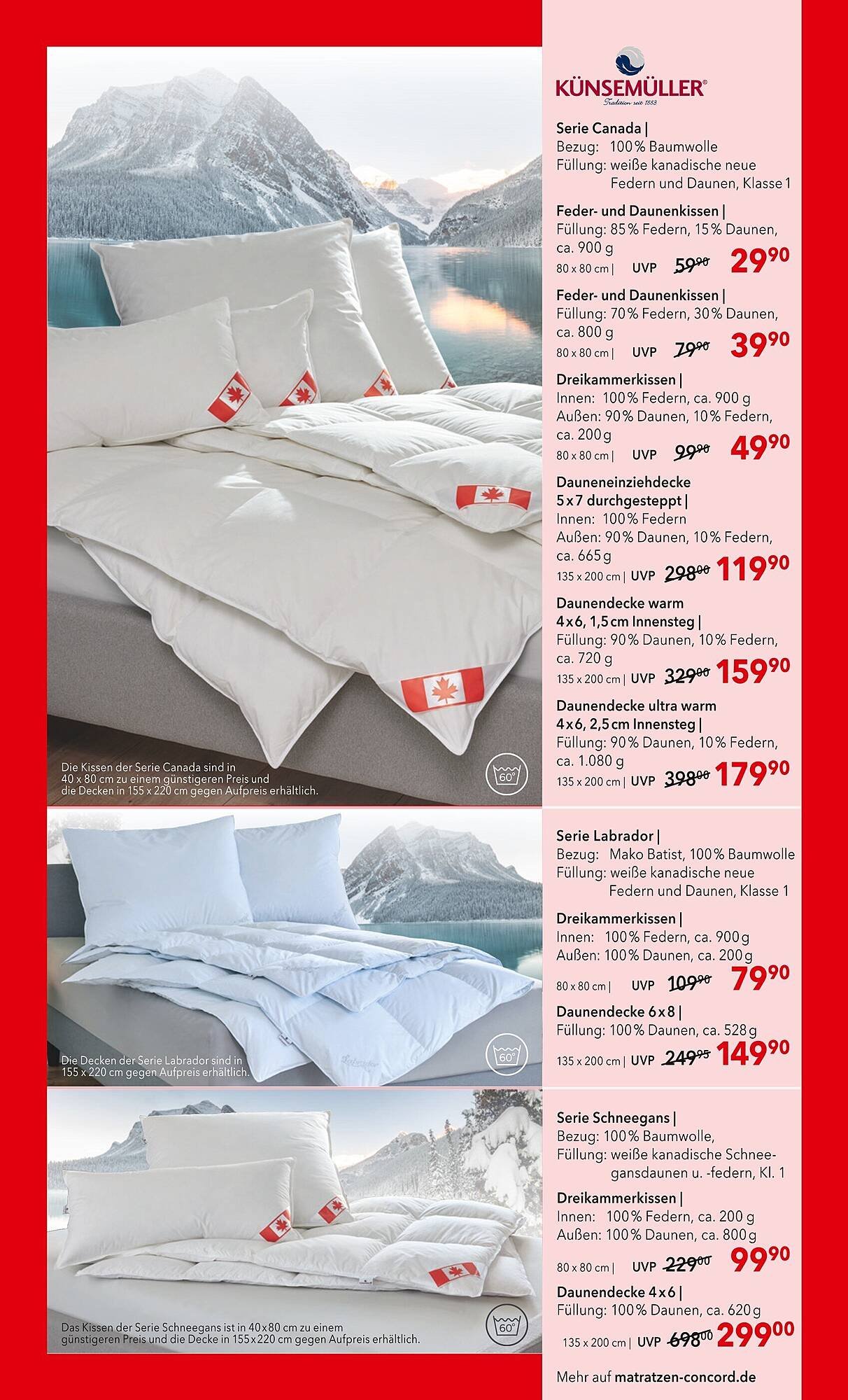 Matratzen Concord Prospekt