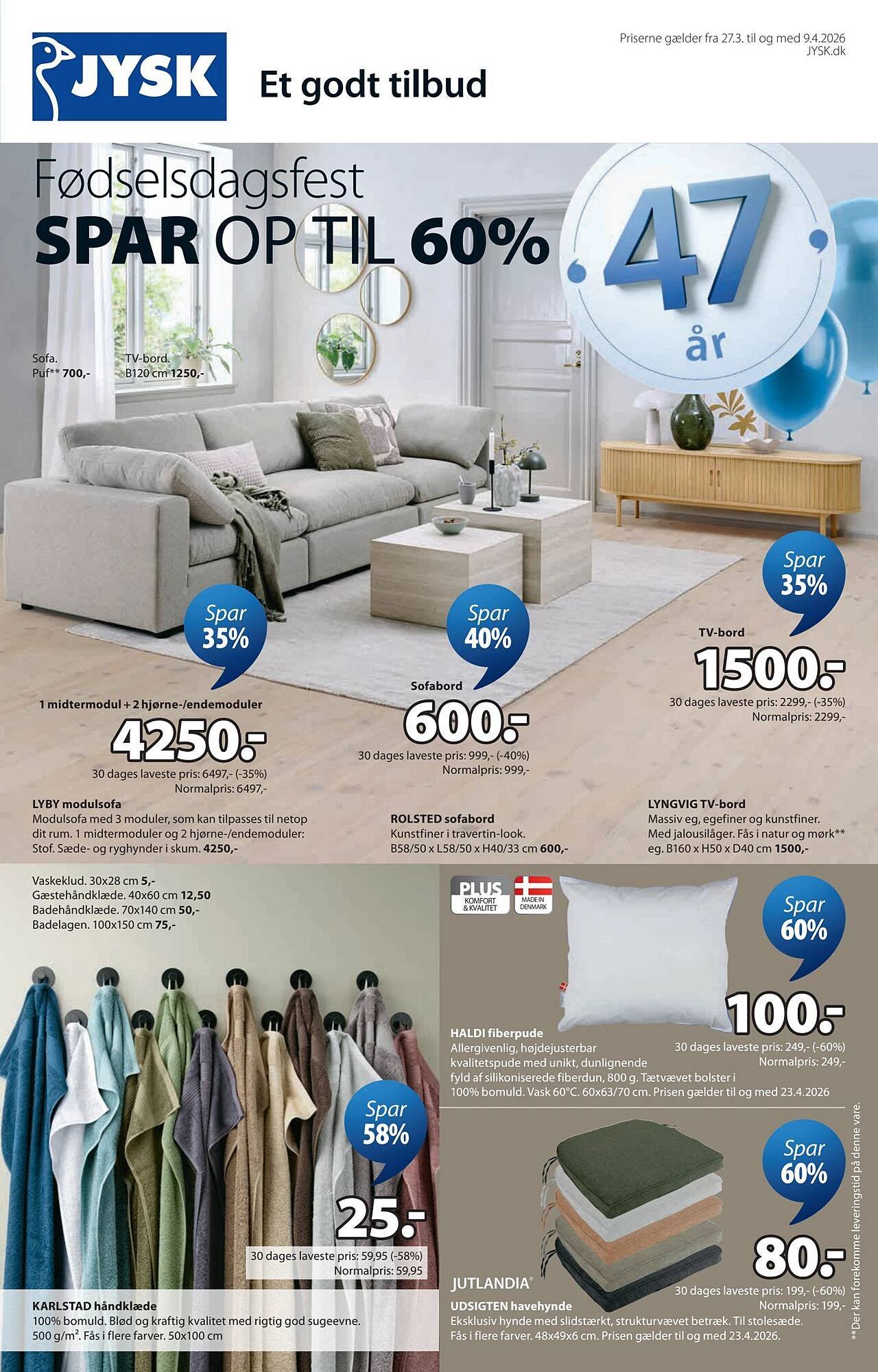 JYSK tilbudsavis