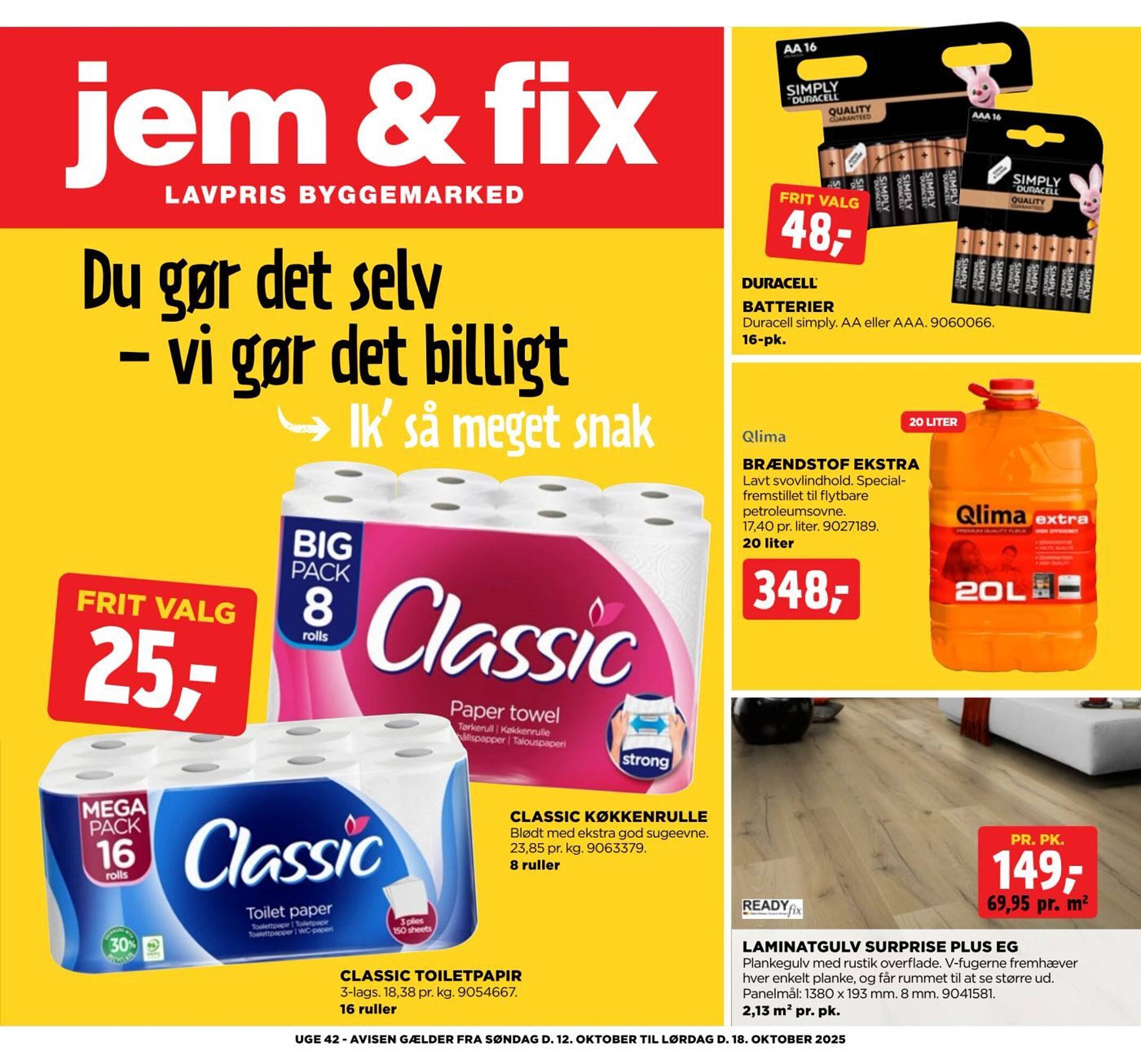 Jem & fix tilbudsavis (2025-10-12 - 2025-10-18)