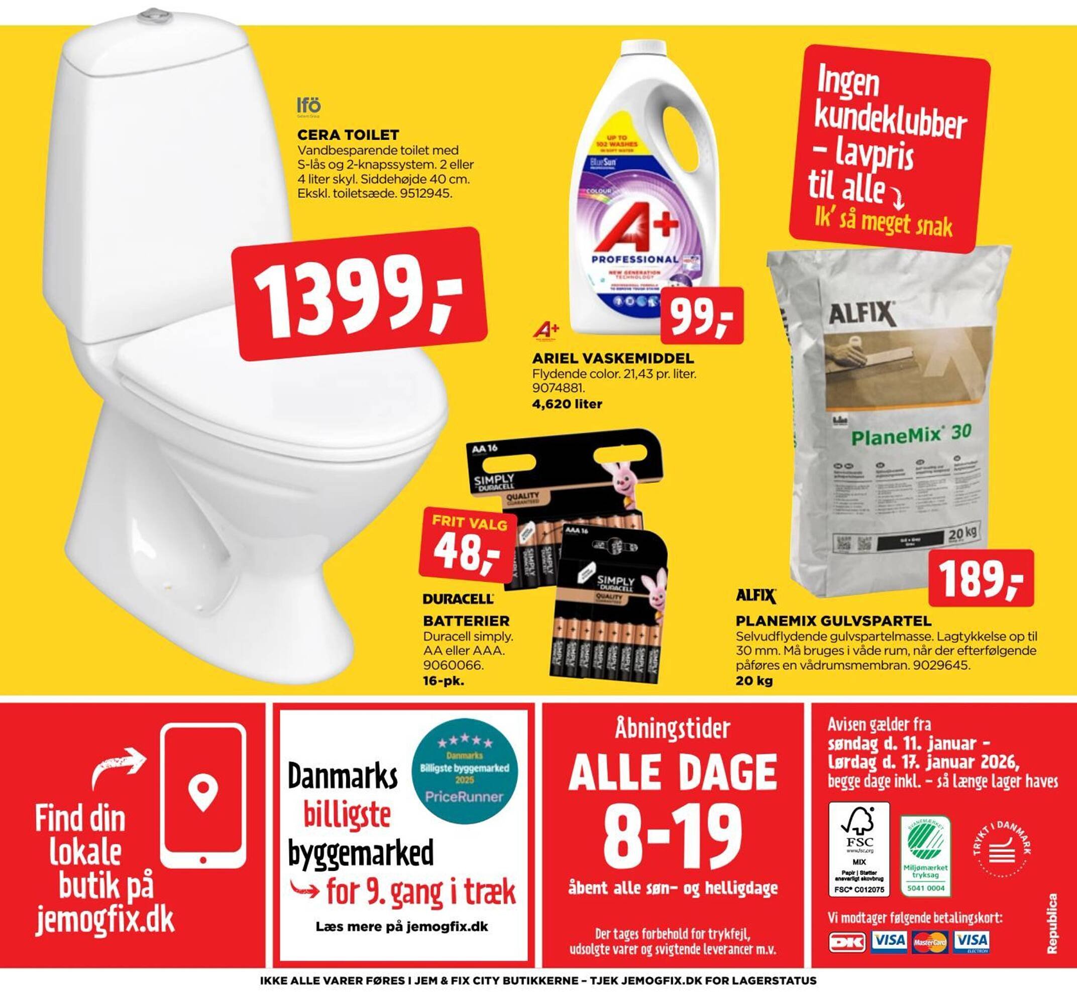 Jem &amp; fix tilbudsavis