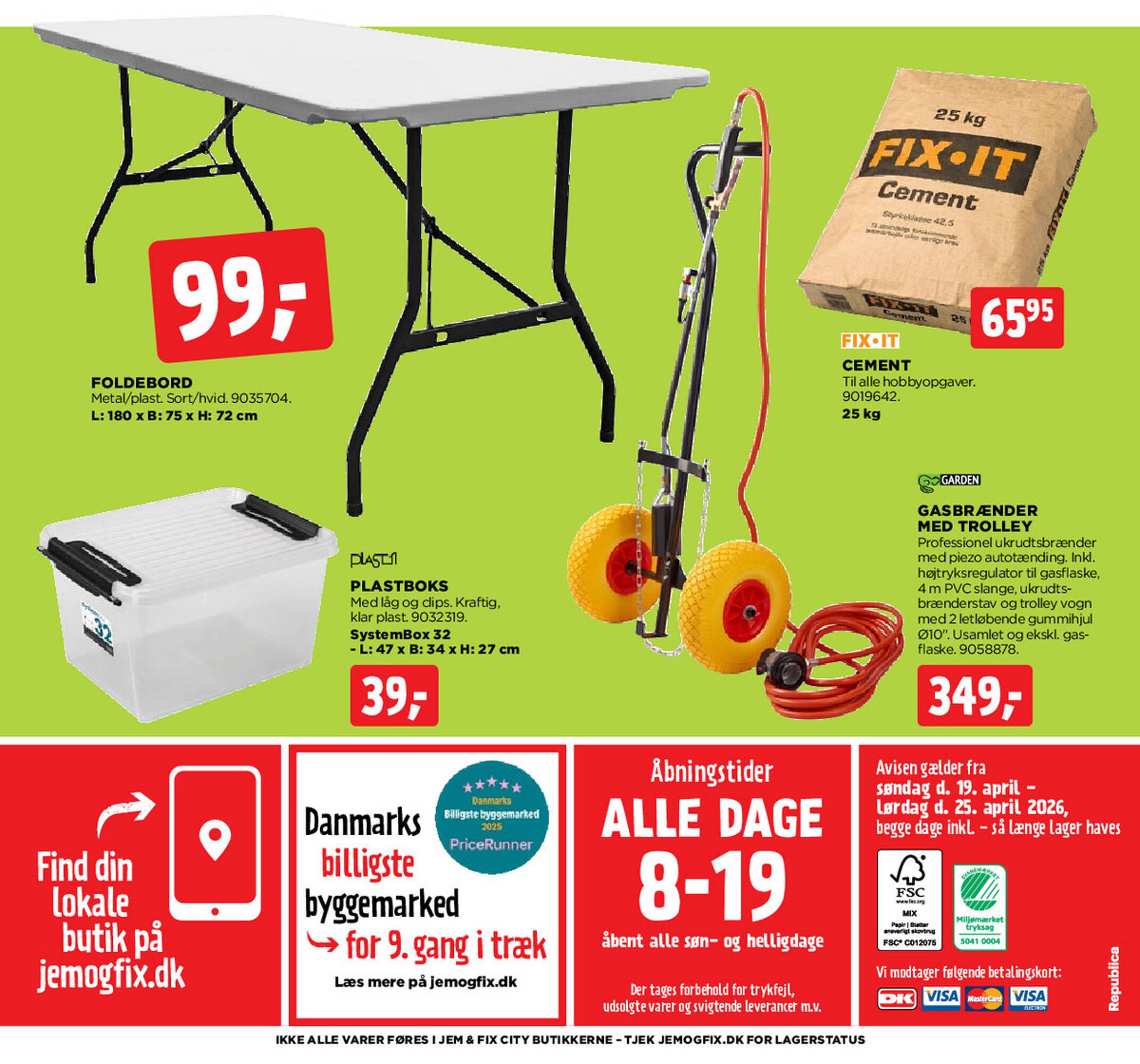 Jem &amp; fix tilbudsavis