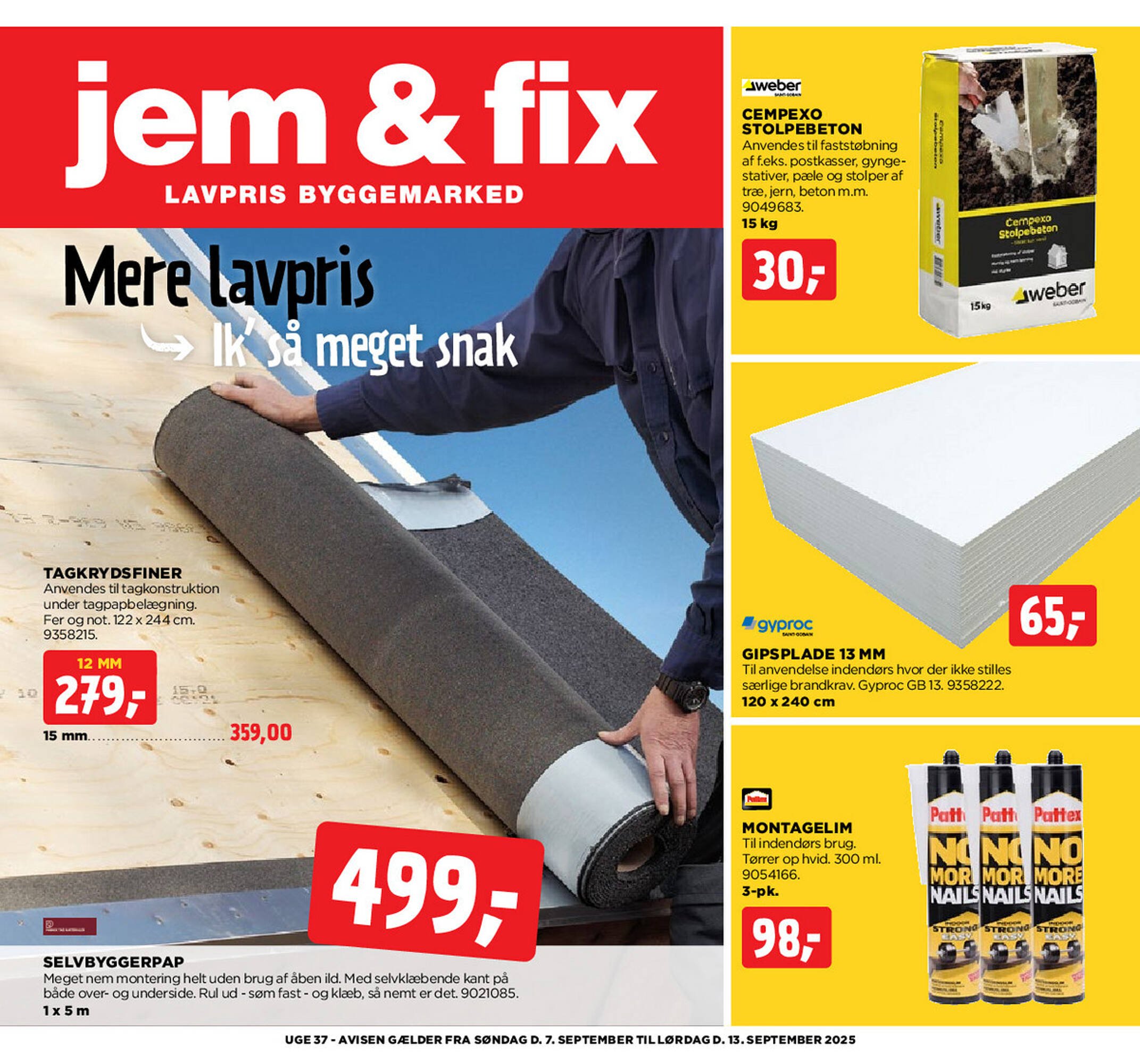 Jem & fix tilbudsavis (2025-09-07 - 2025-09-13)