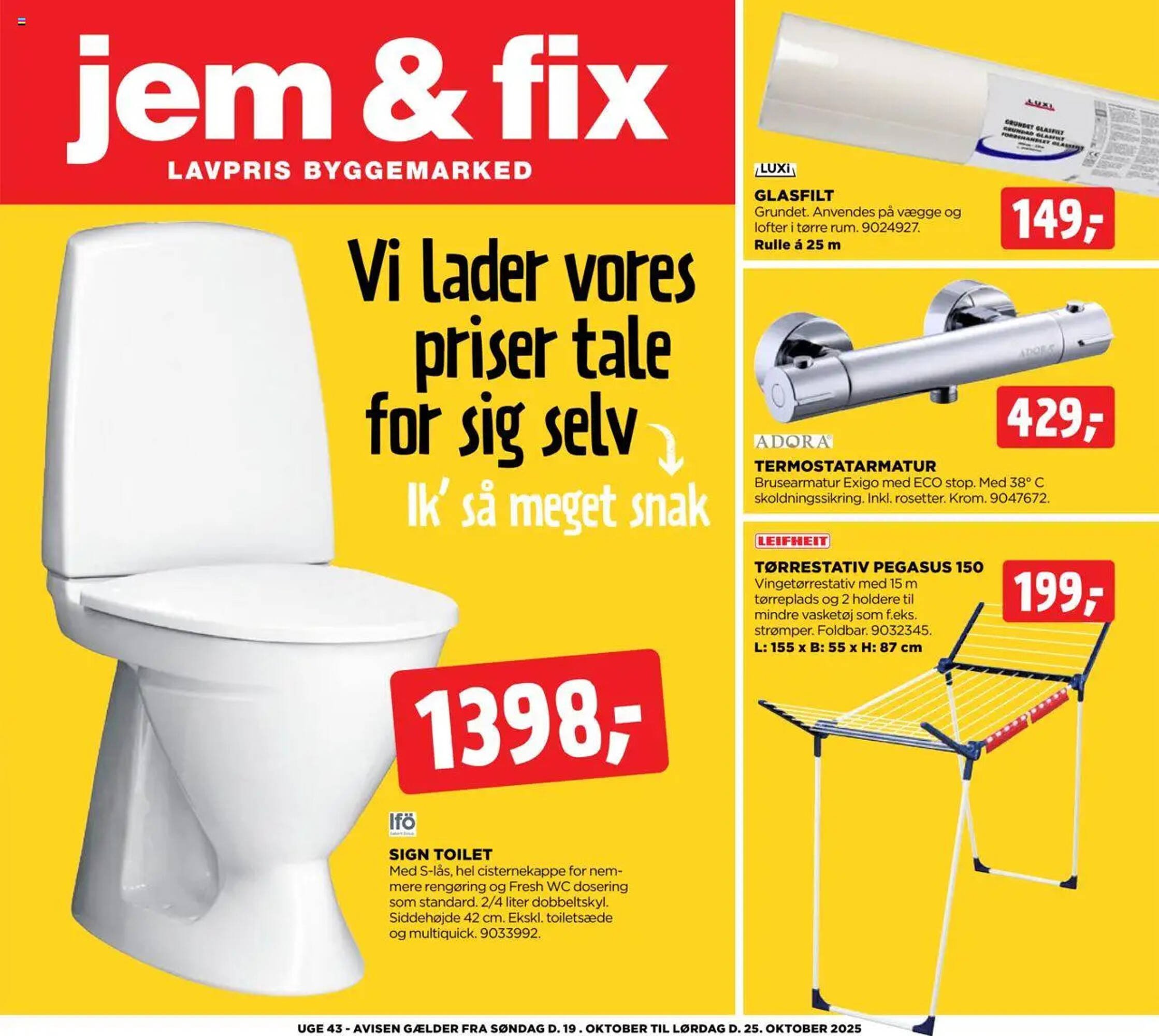 Jem & fix tilbudsavis (2025-10-19 - 2025-10-25)