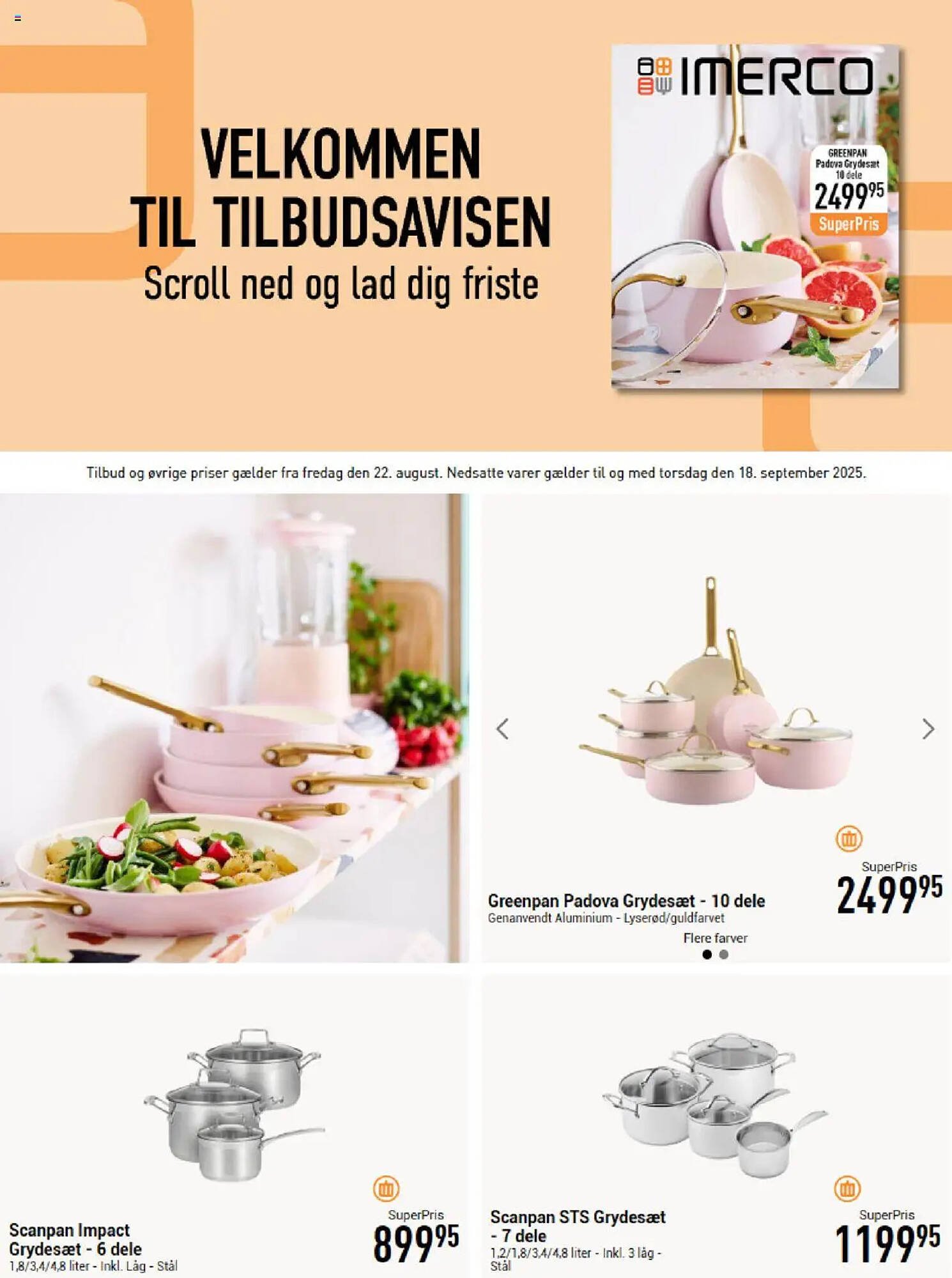 Imerco tilbudsavis (2025-08-22 - 2025-09-18)