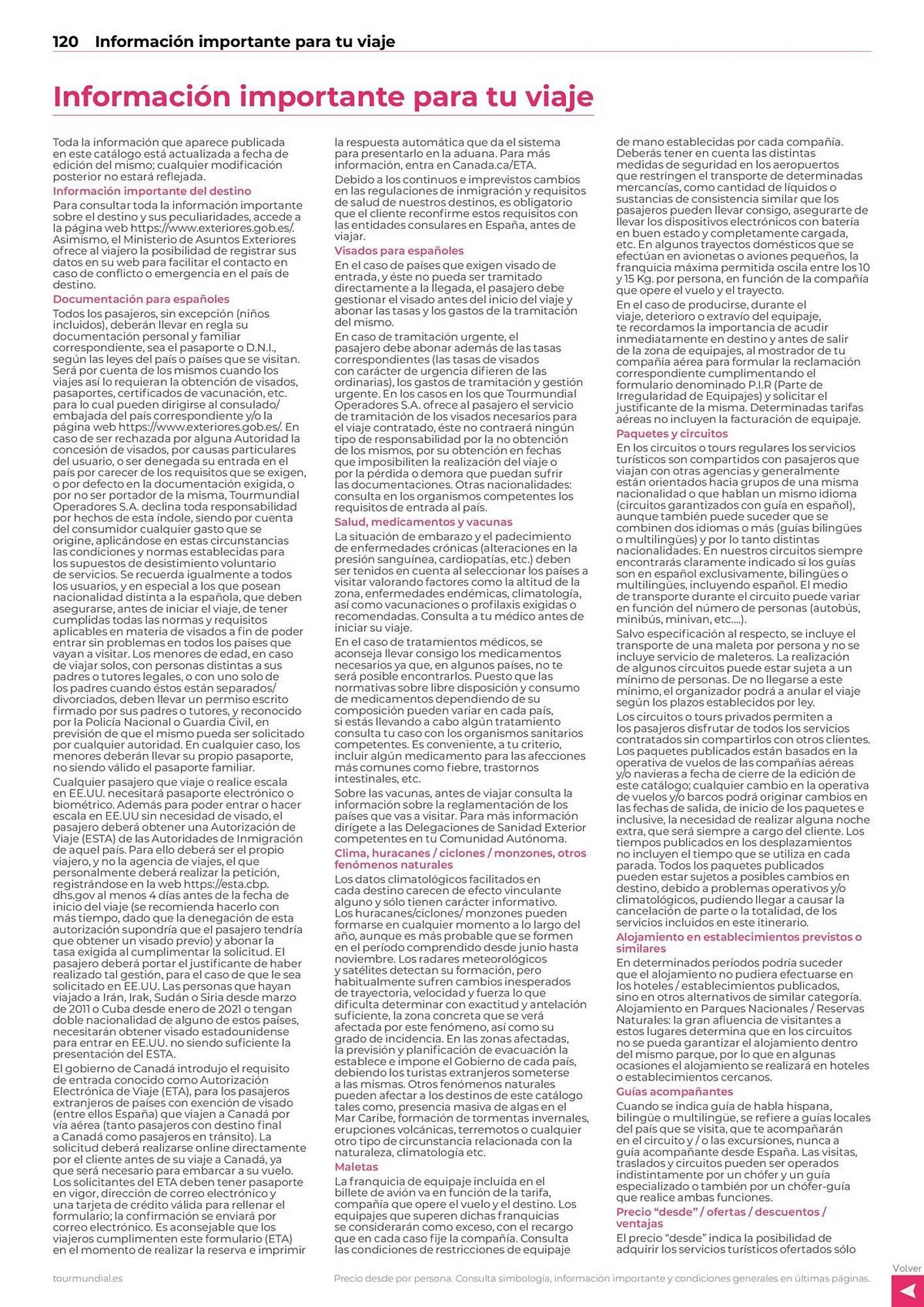 Catálogo Viajes El Corte Inglés