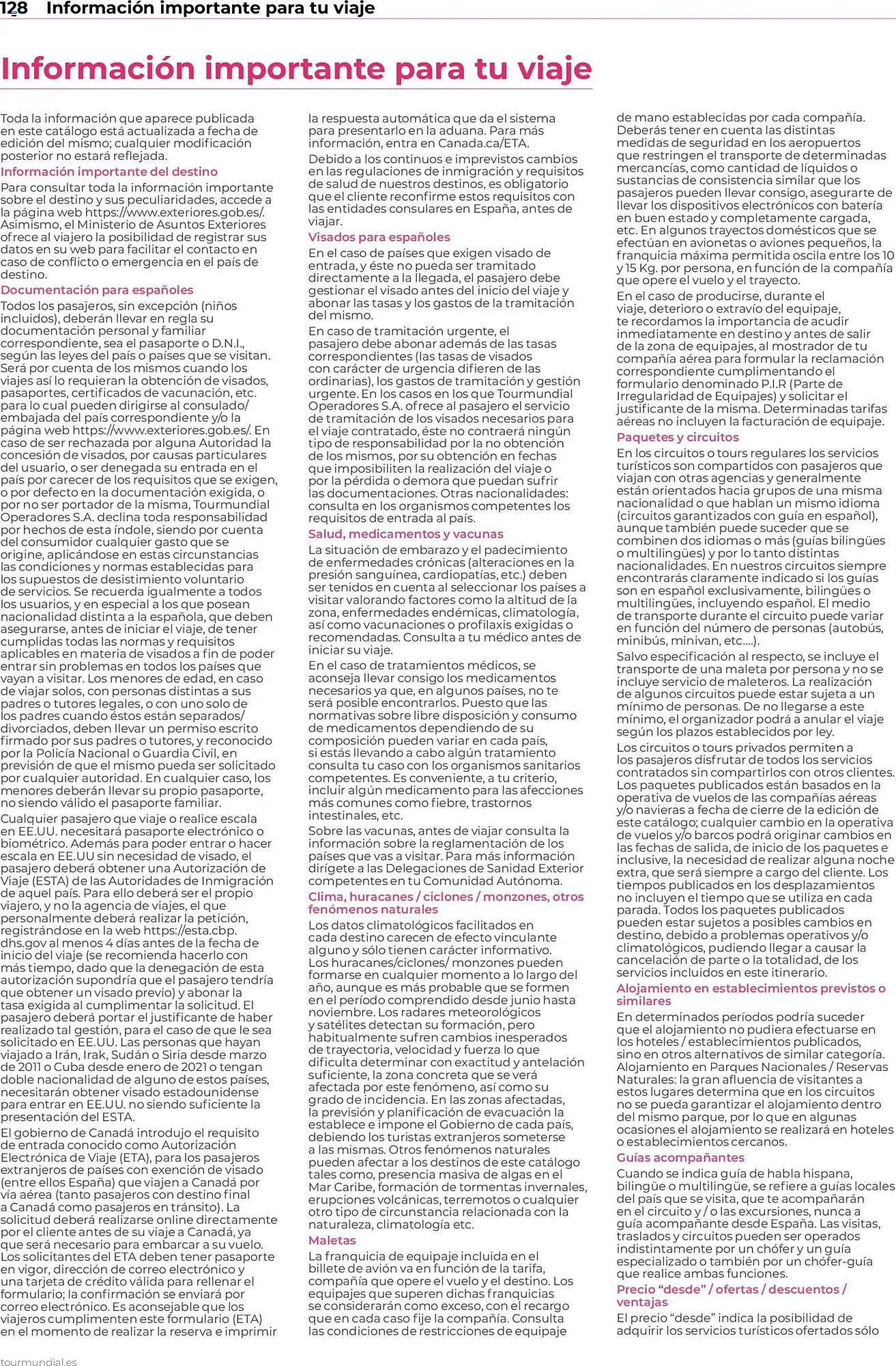 Catálogo Viajes El Corte Inglés