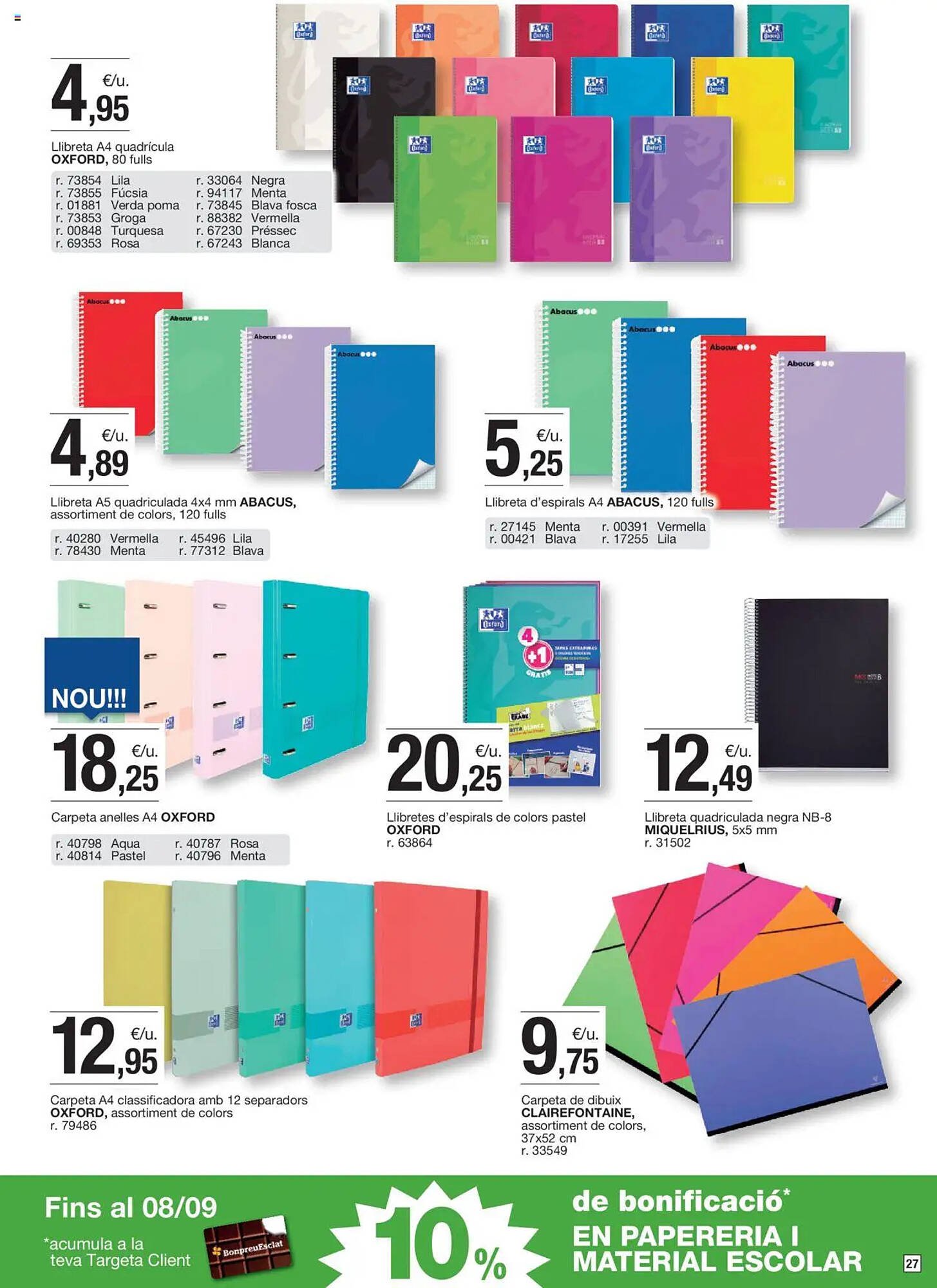 Folleto BonpreuEsclat (2025-08-26 - 2025-09-08)