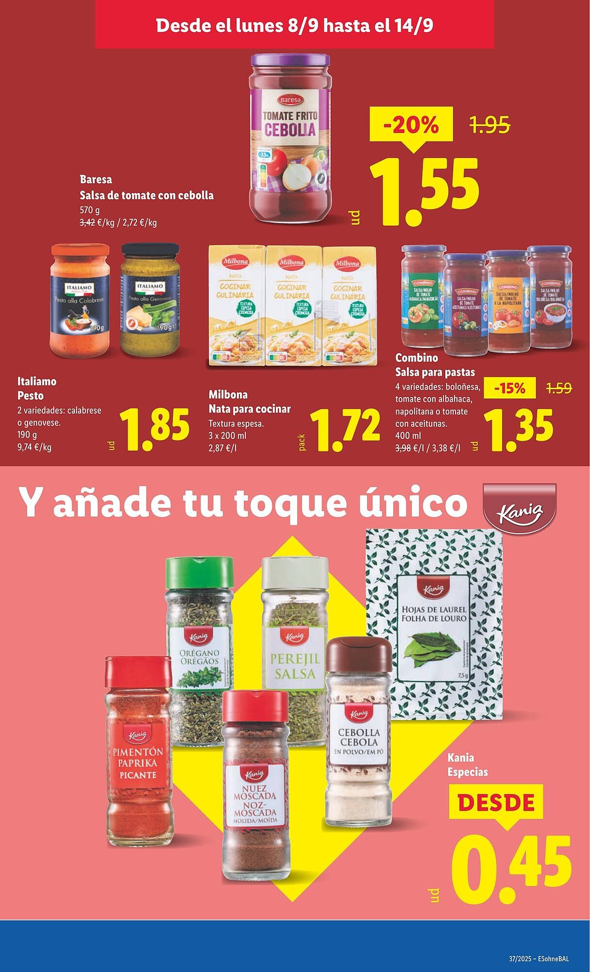Folleto Lidl (2025-09-08 - 2025-09-14)