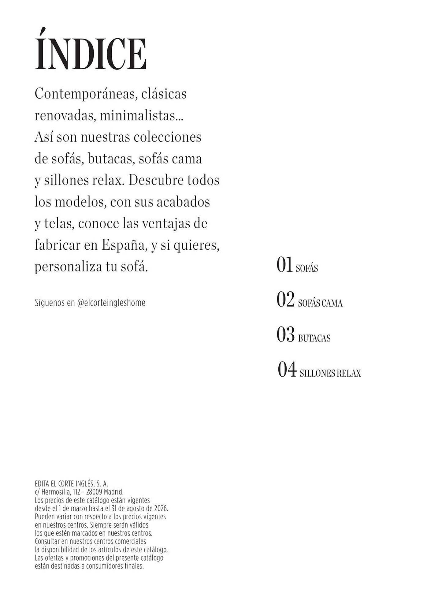 Catálogo El Corte Inglés