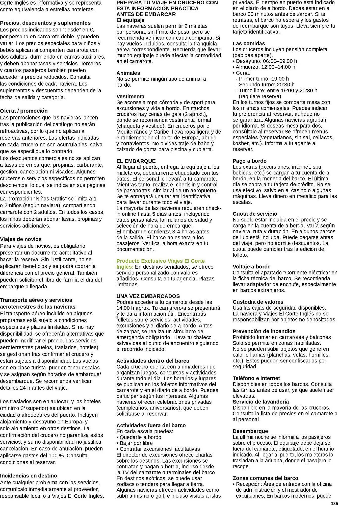 Catálogo Viajes El Corte Inglés