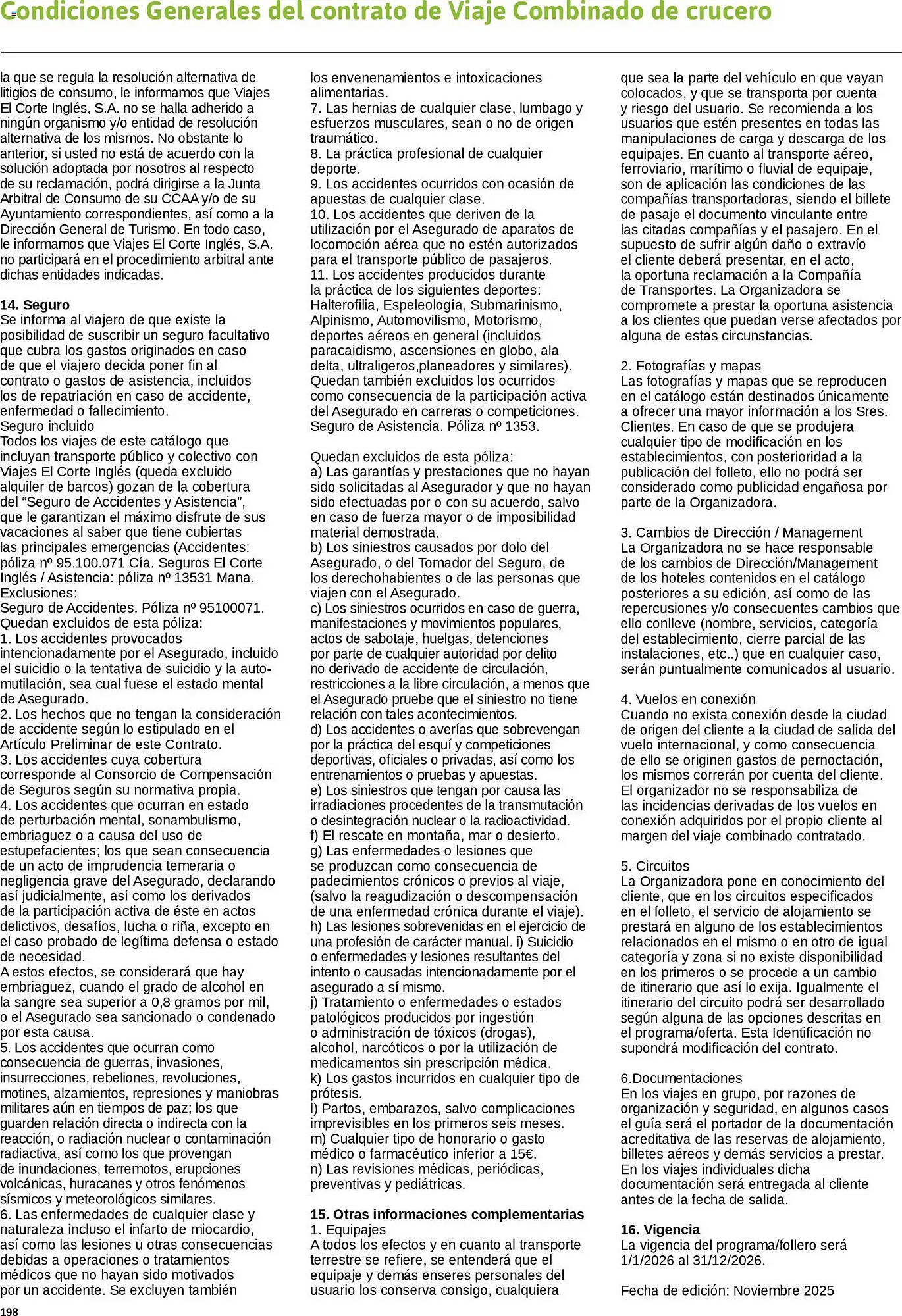 Catálogo Viajes El Corte Inglés