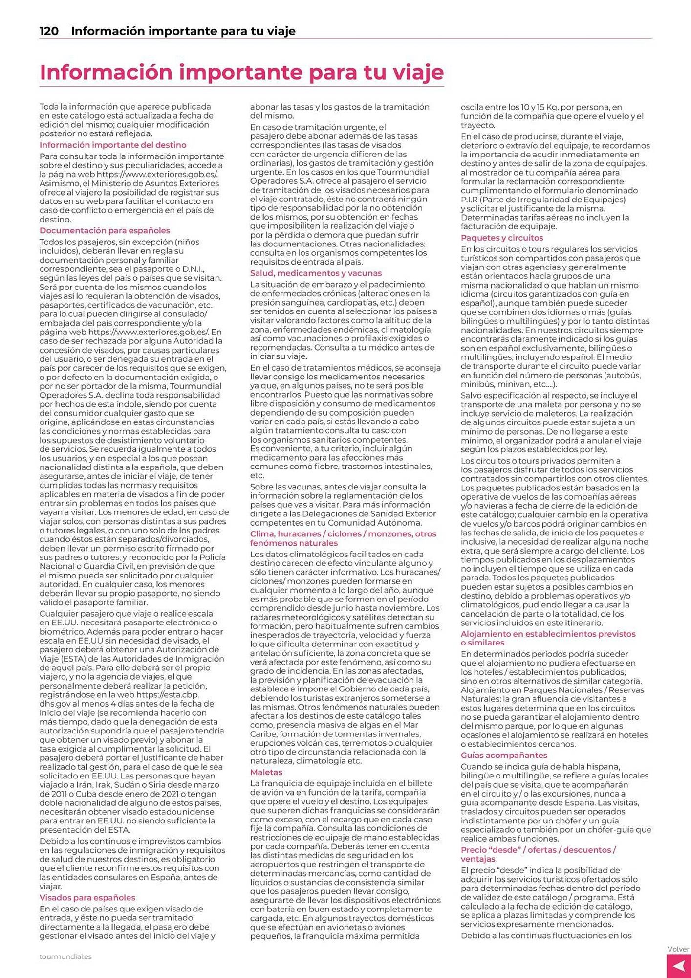 Catálogo Viajes El Corte Inglés