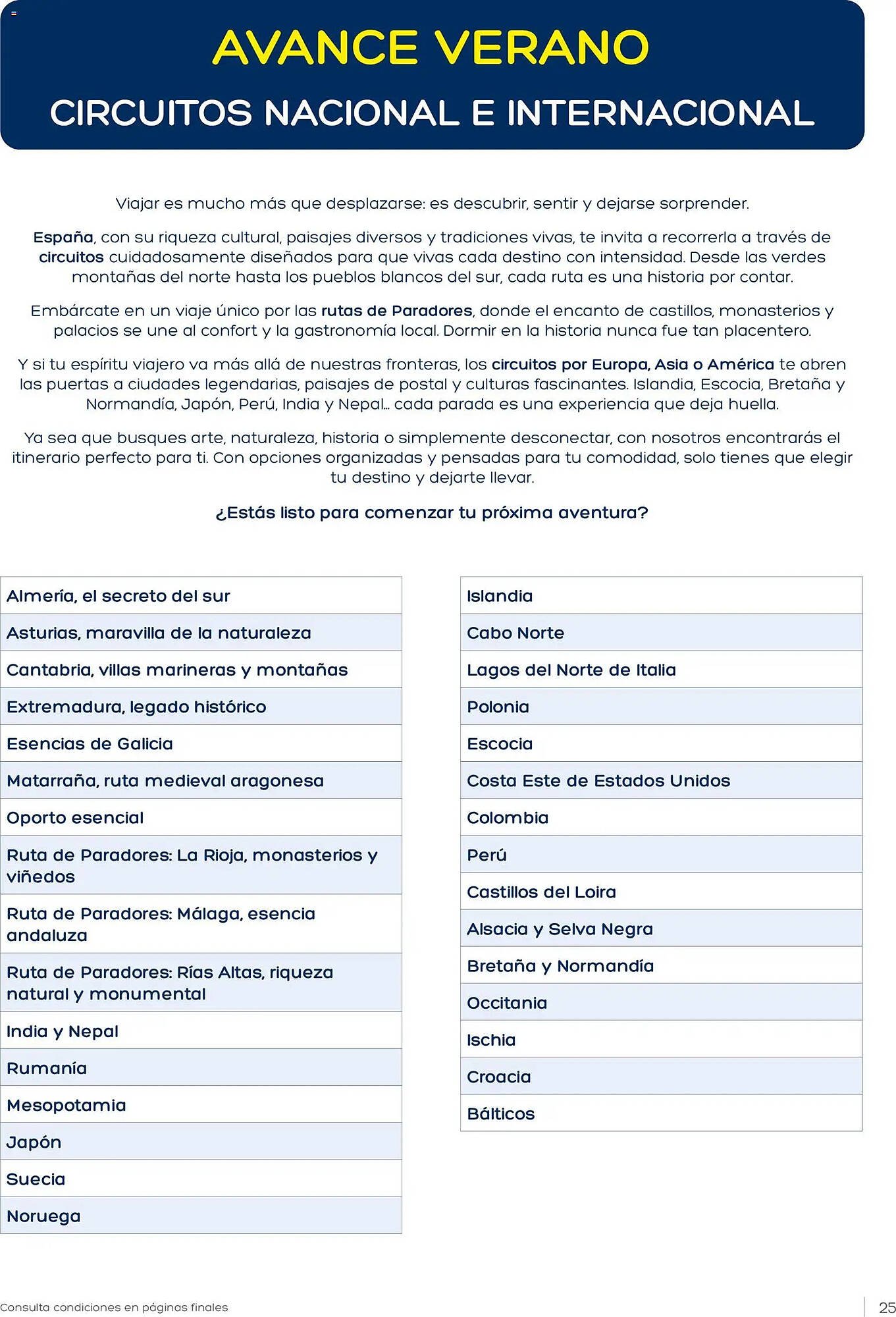 Catálogo Viajes El Corte Inglés