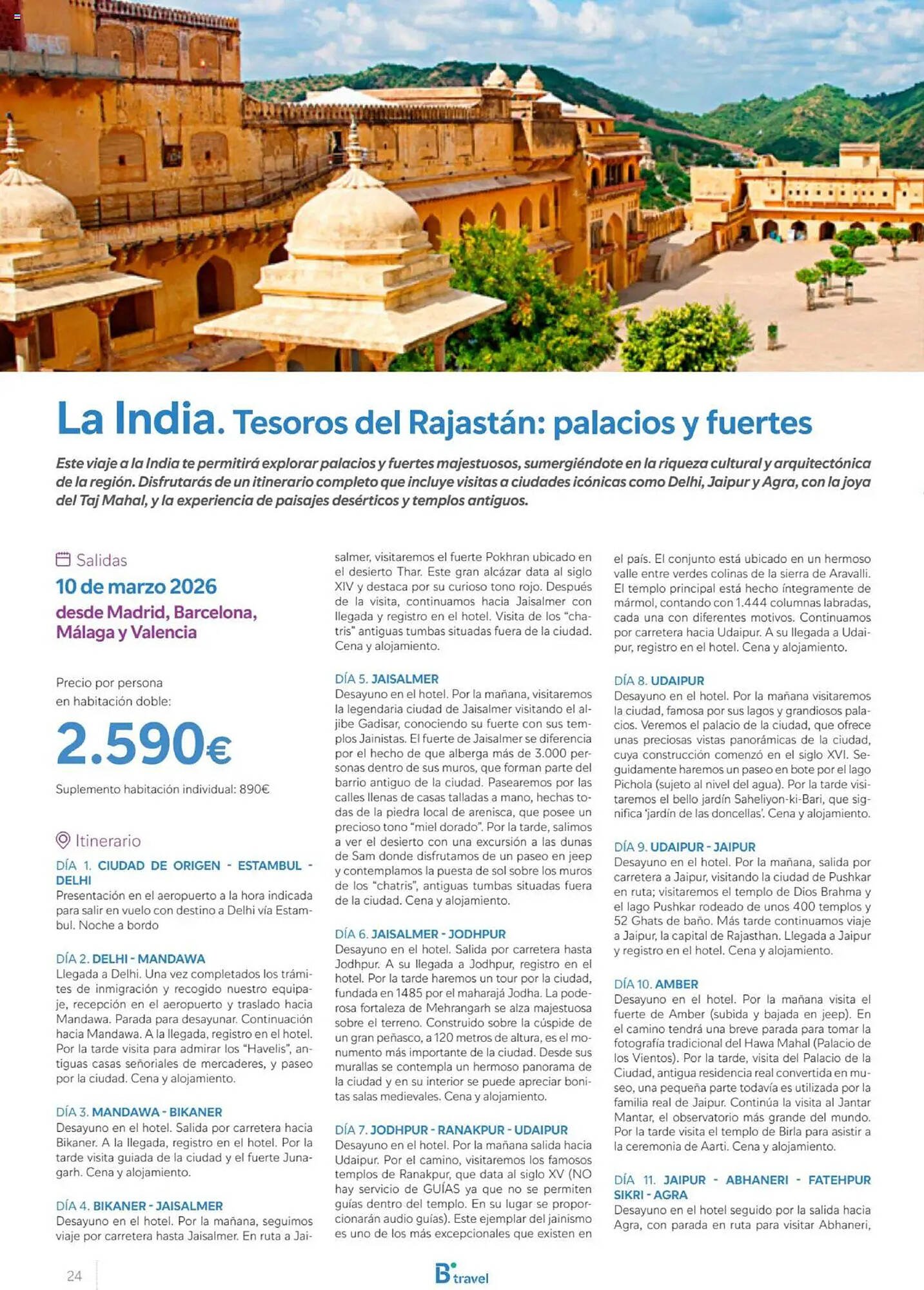 Catálogo B The travel Brand (2025-10-03 - 2026-12-31)