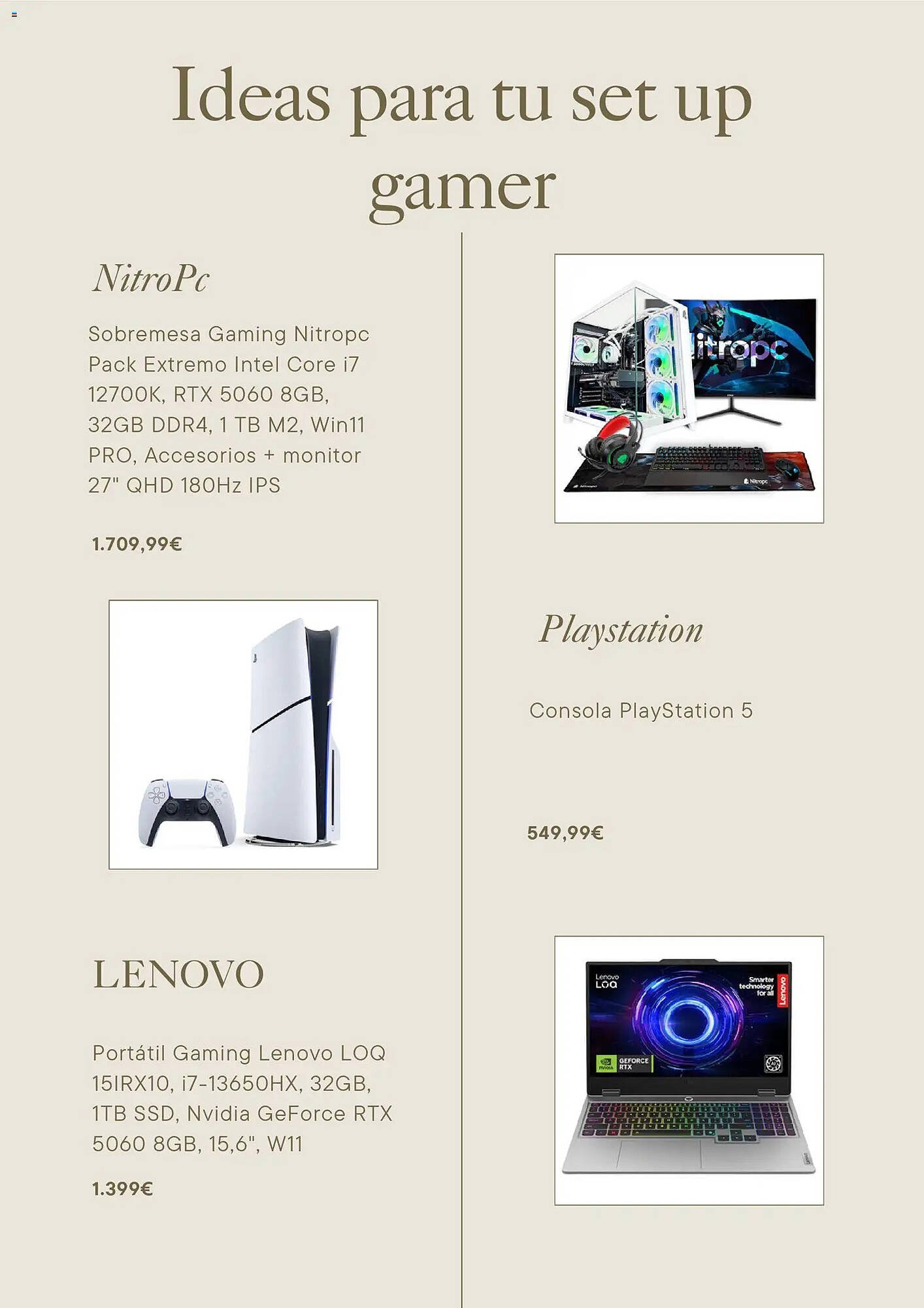 Catálogo La tienda en casa