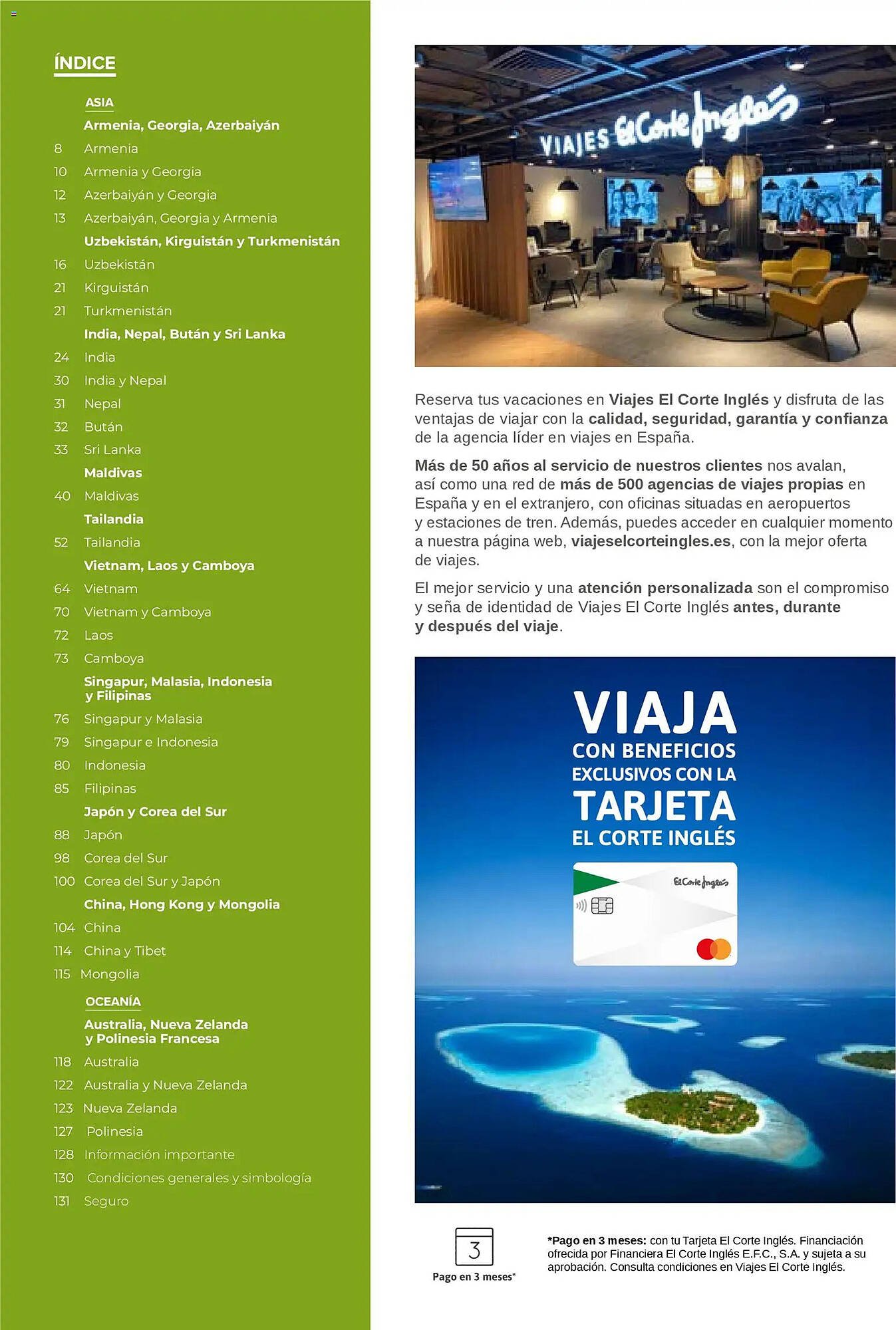 Catálogo Viajes El Corte Inglés