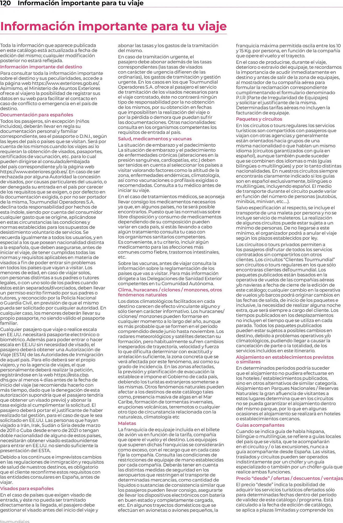 Catálogo Viajes El Corte Inglés