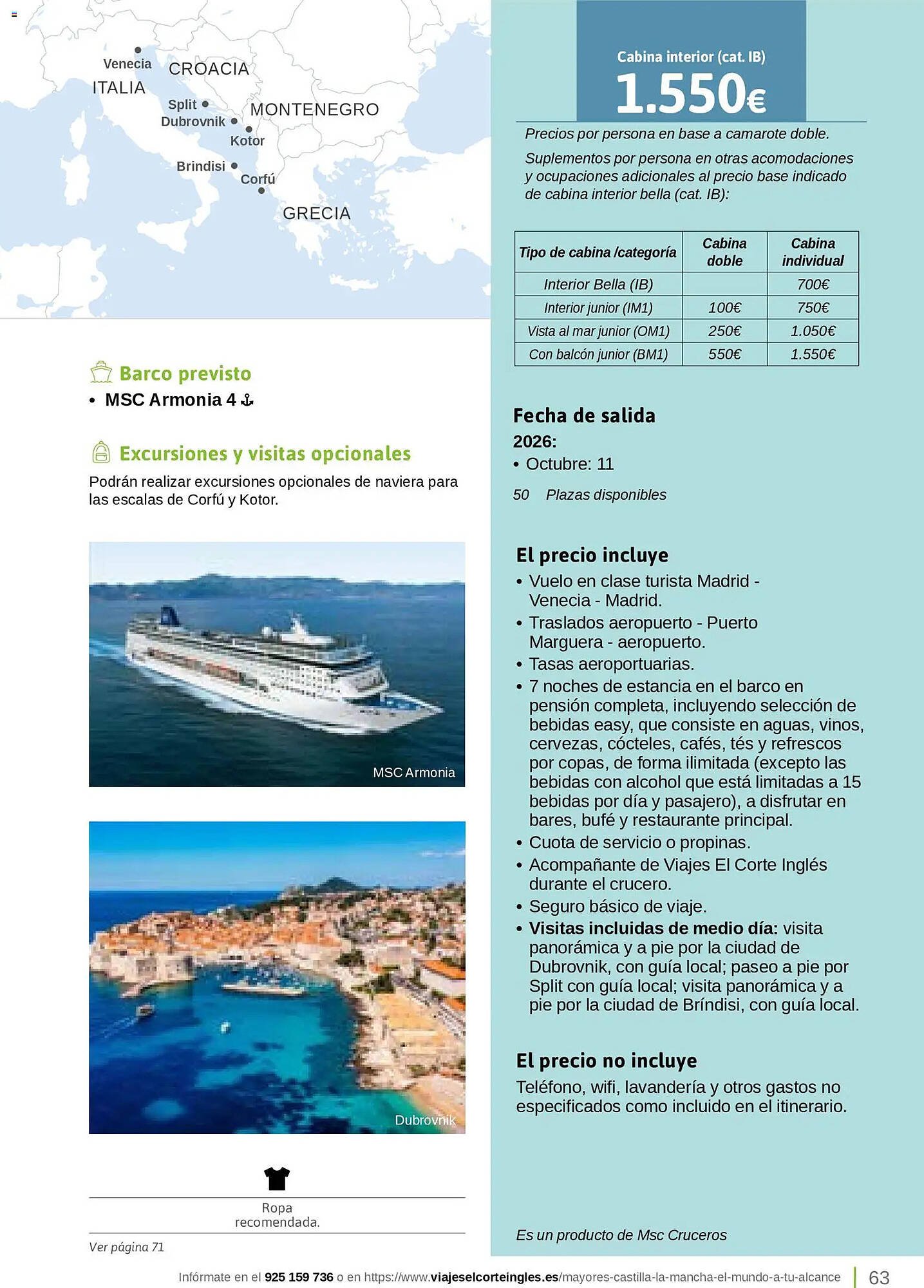 Catálogo Viajes El Corte Inglés