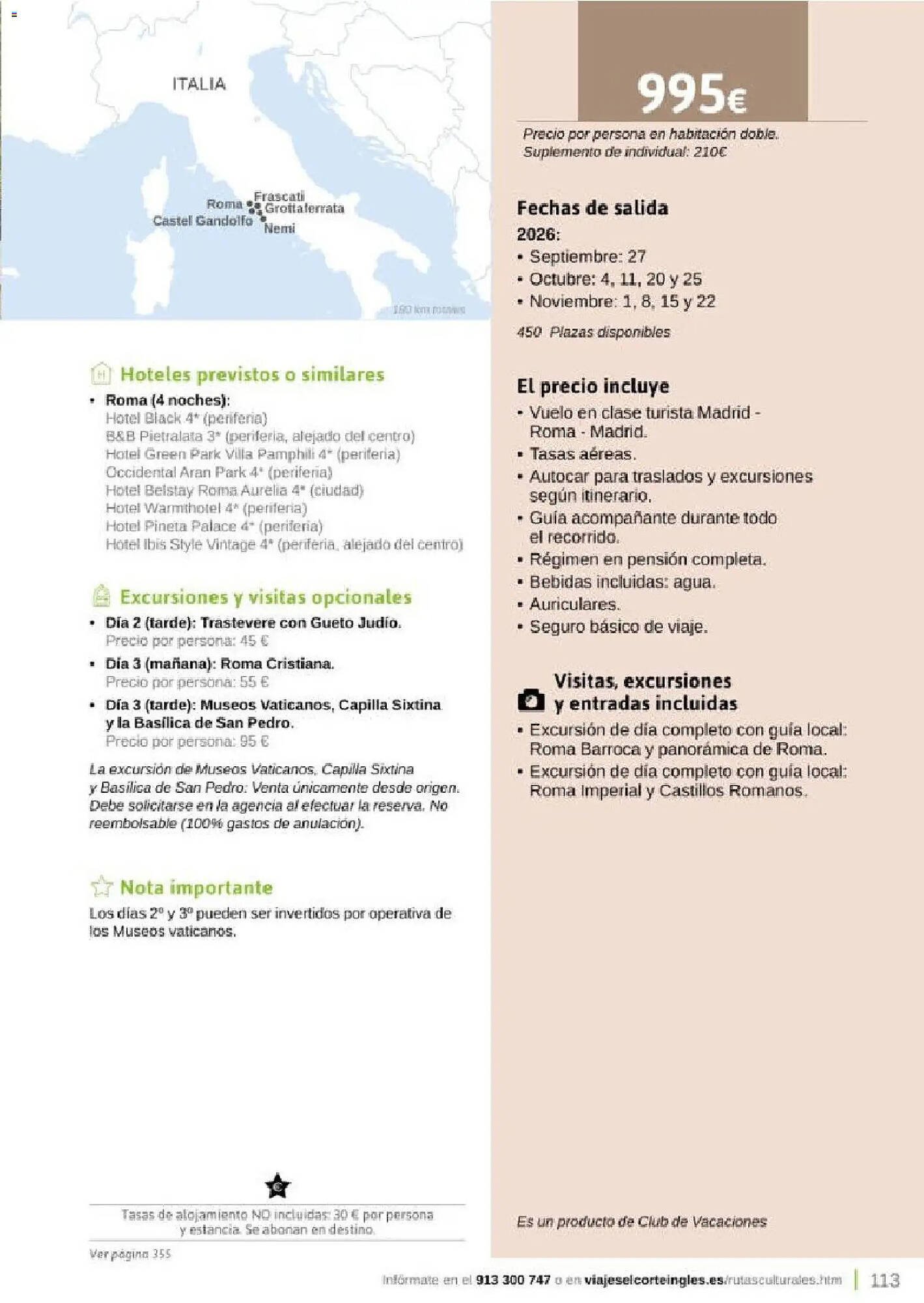 Catálogo Viajes El Corte Inglés