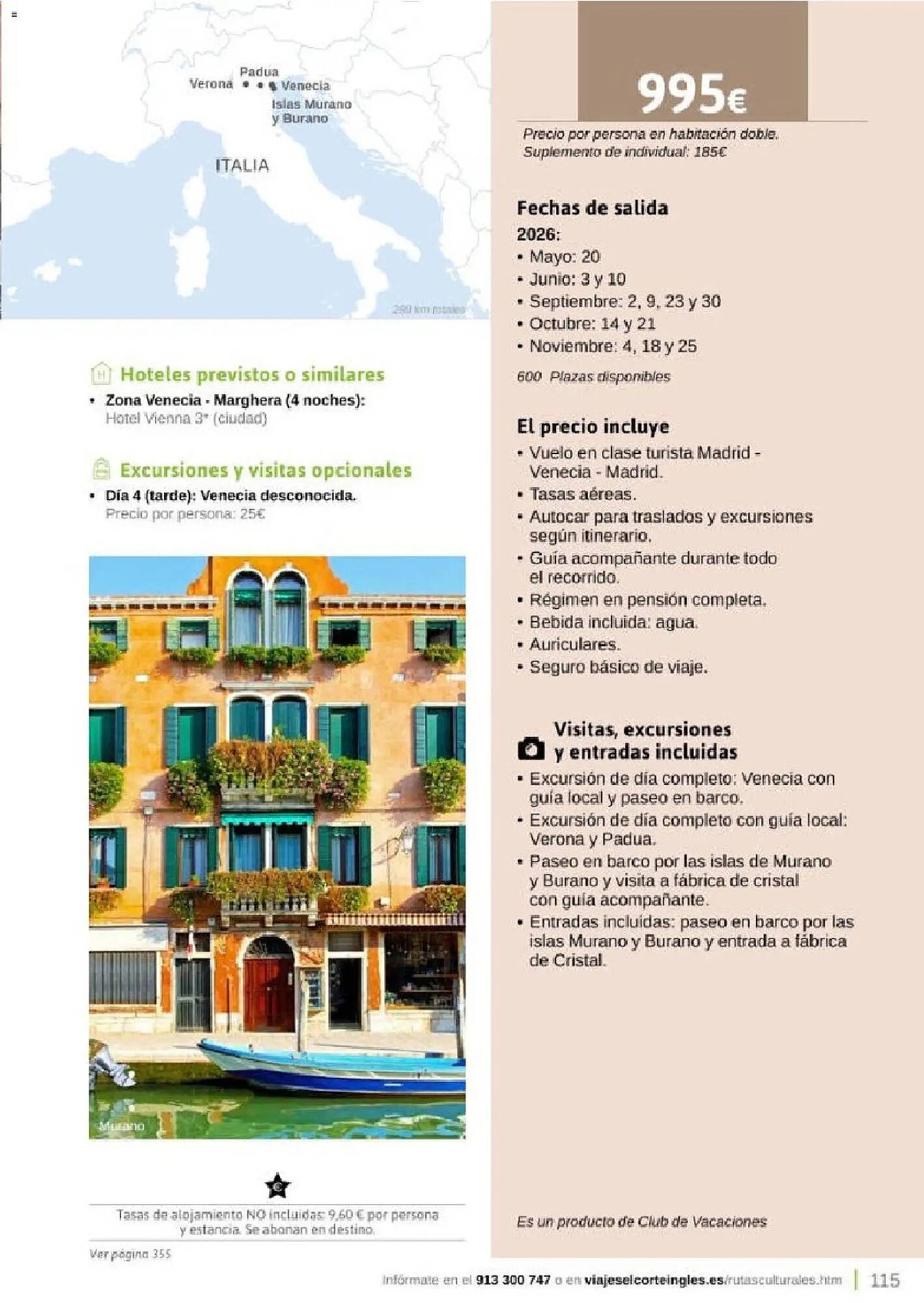 Catálogo Viajes El Corte Inglés