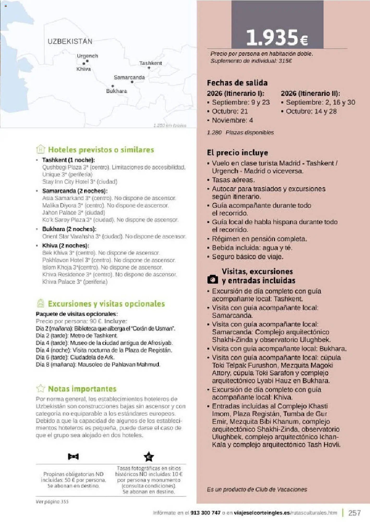 Catálogo Viajes El Corte Inglés