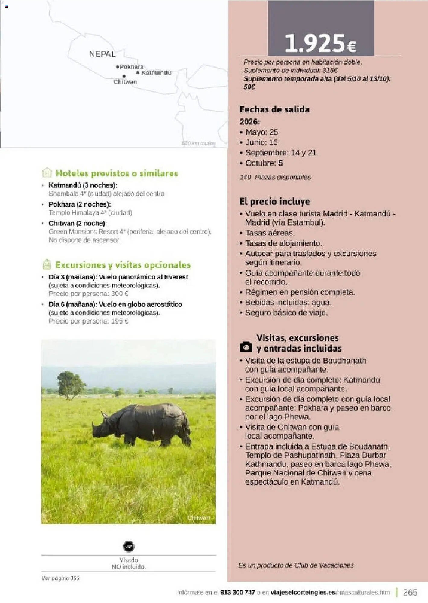 Catálogo Viajes El Corte Inglés