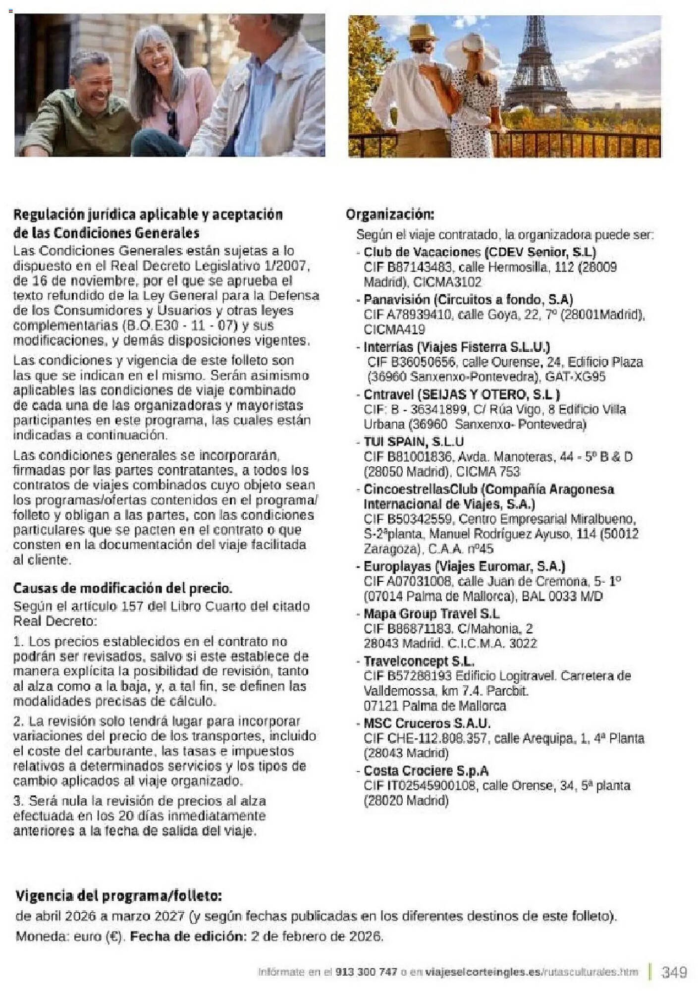 Catálogo Viajes El Corte Inglés