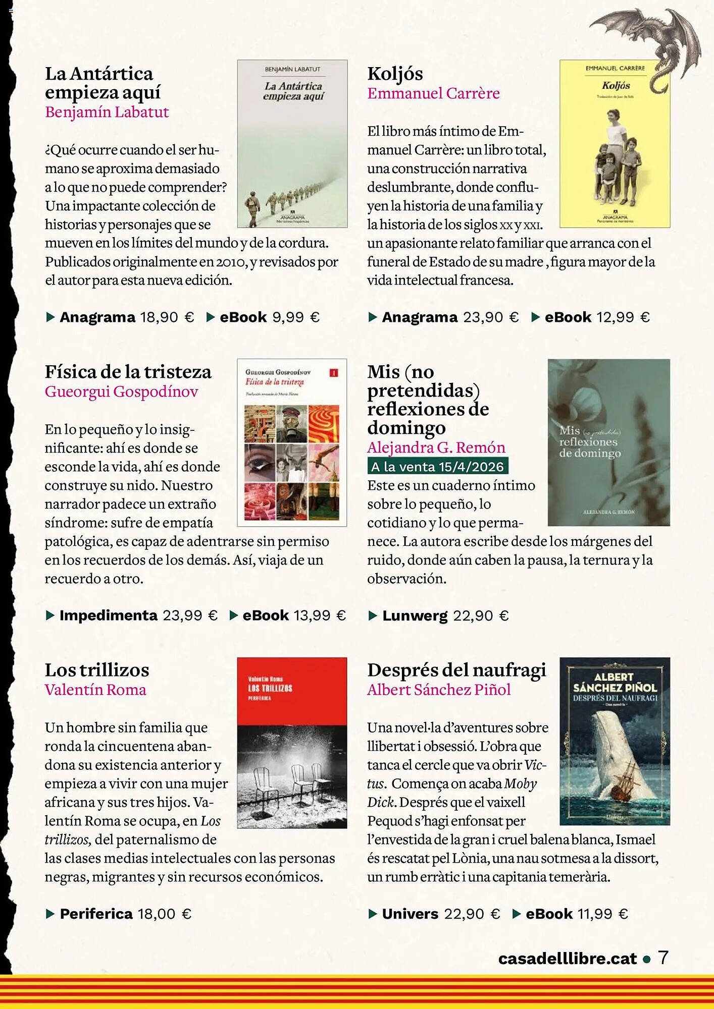 Catálogo Casa del Libro