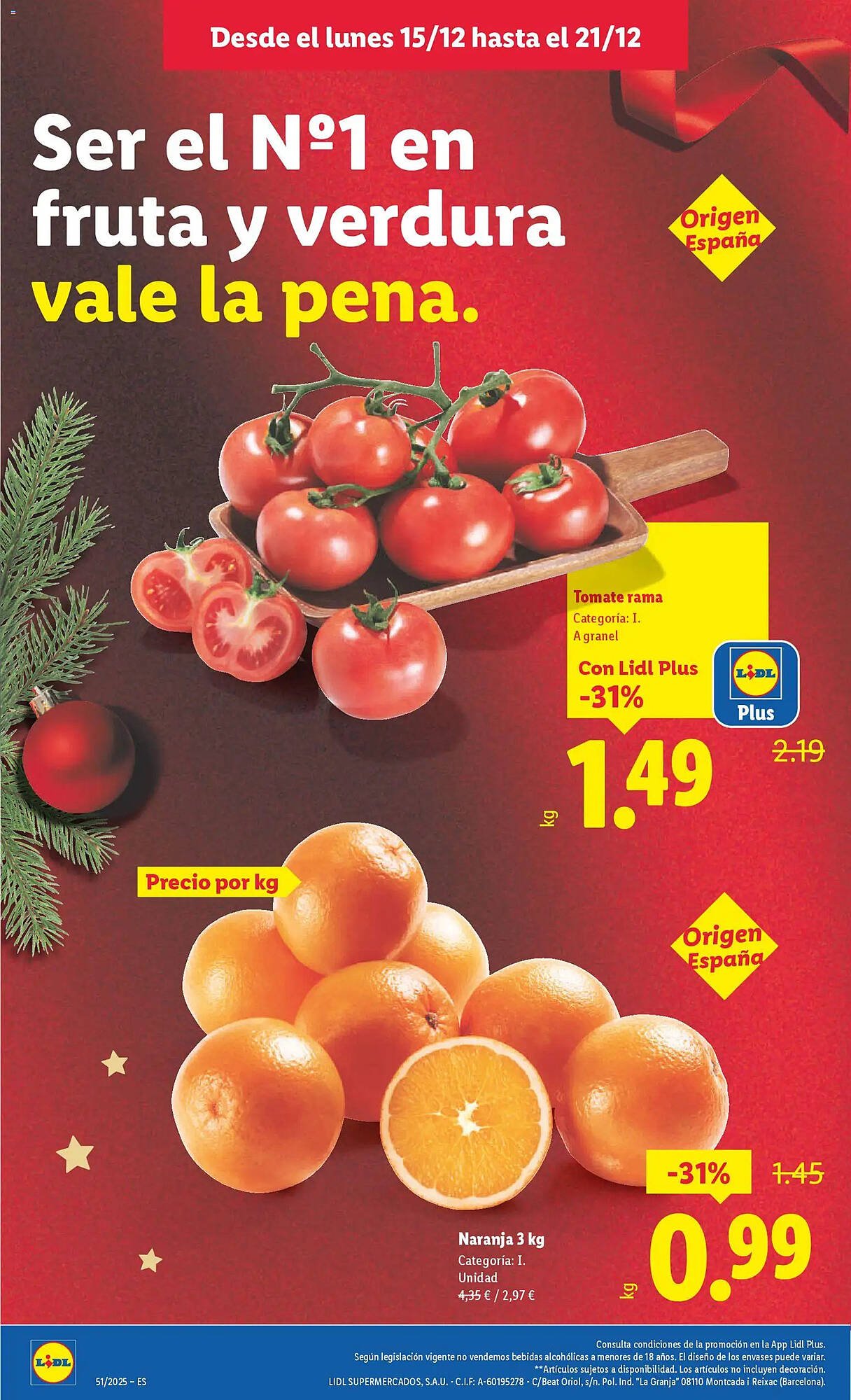 Catálogo Lidl (2025-12-15 - 2025-12-21)