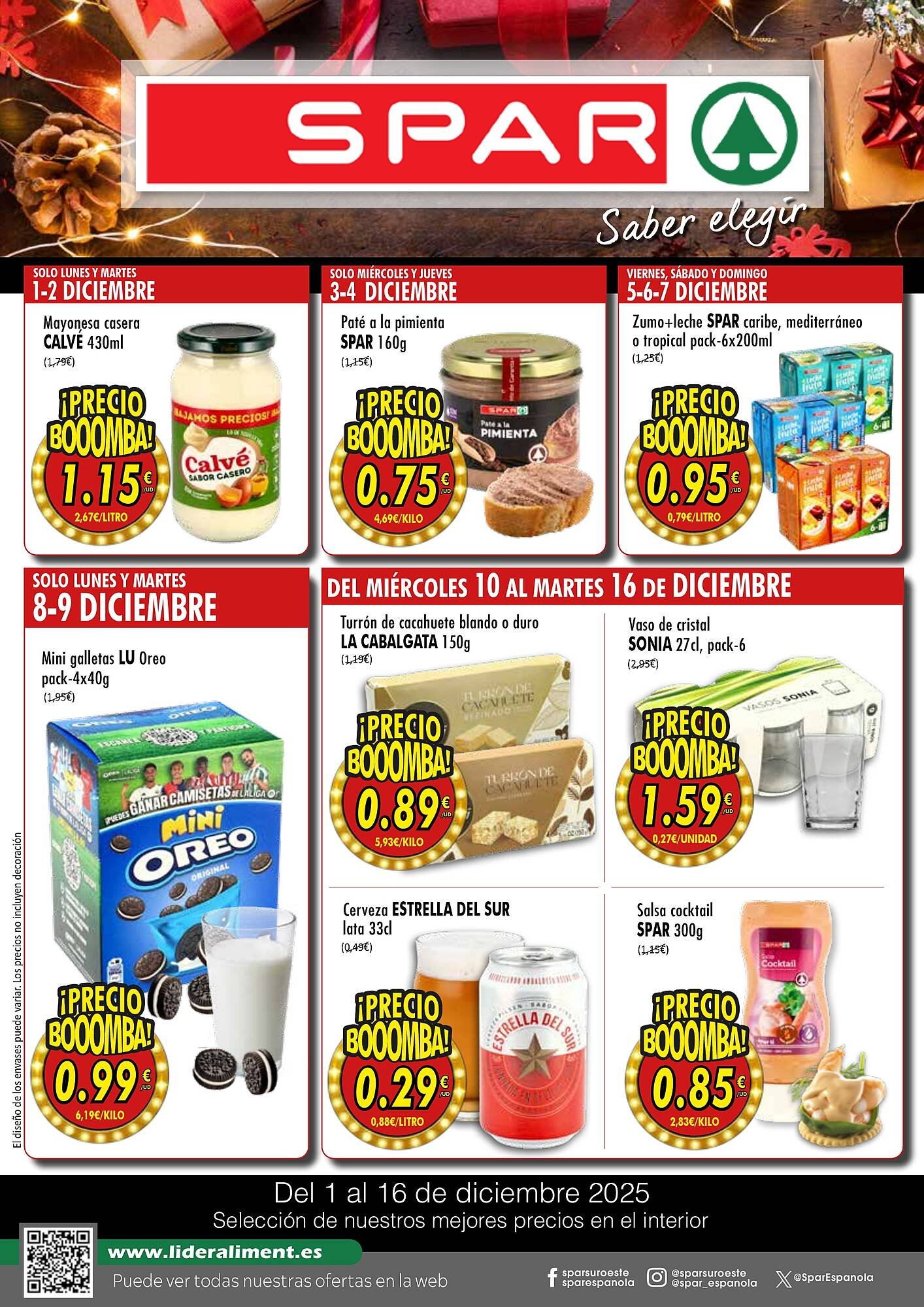 Folleto SPAR (2025-12-01 - 2025-12-16)