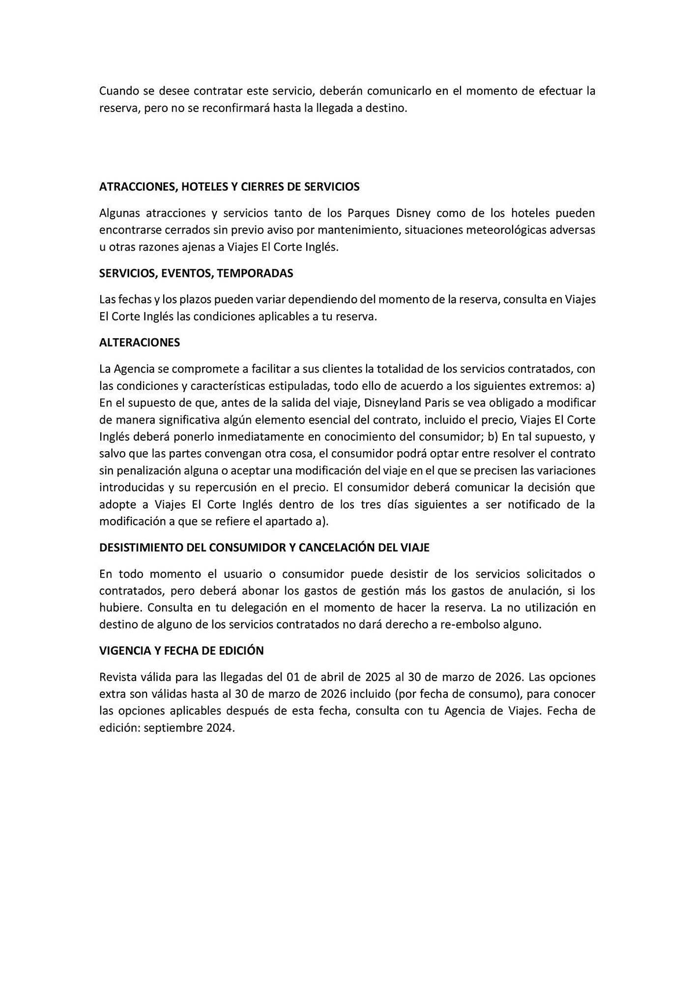 Folleto Viajes El Corte Inglés (2025-08-14 - 2026-03-30)