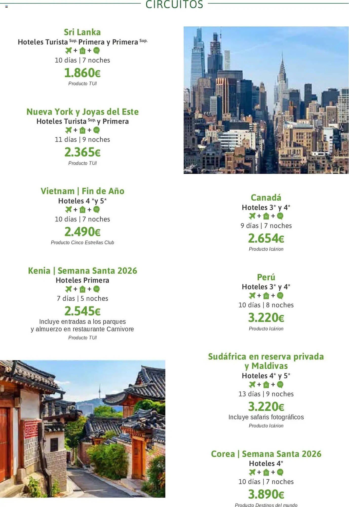 Catálogo Viajes El Corte Inglés