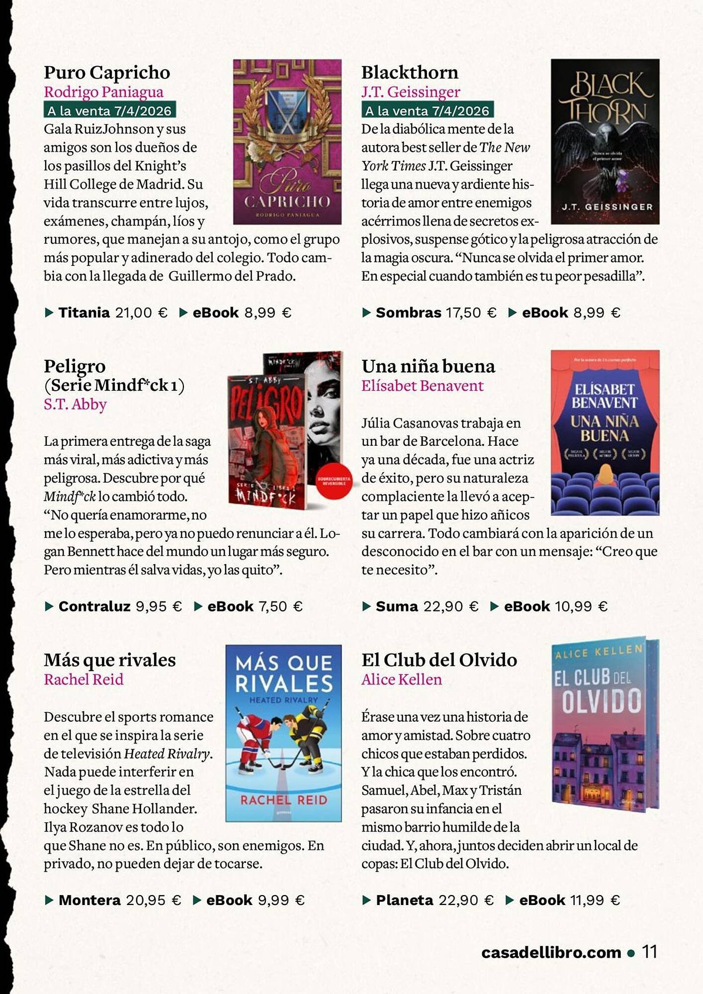 Catálogo Casa del Libro