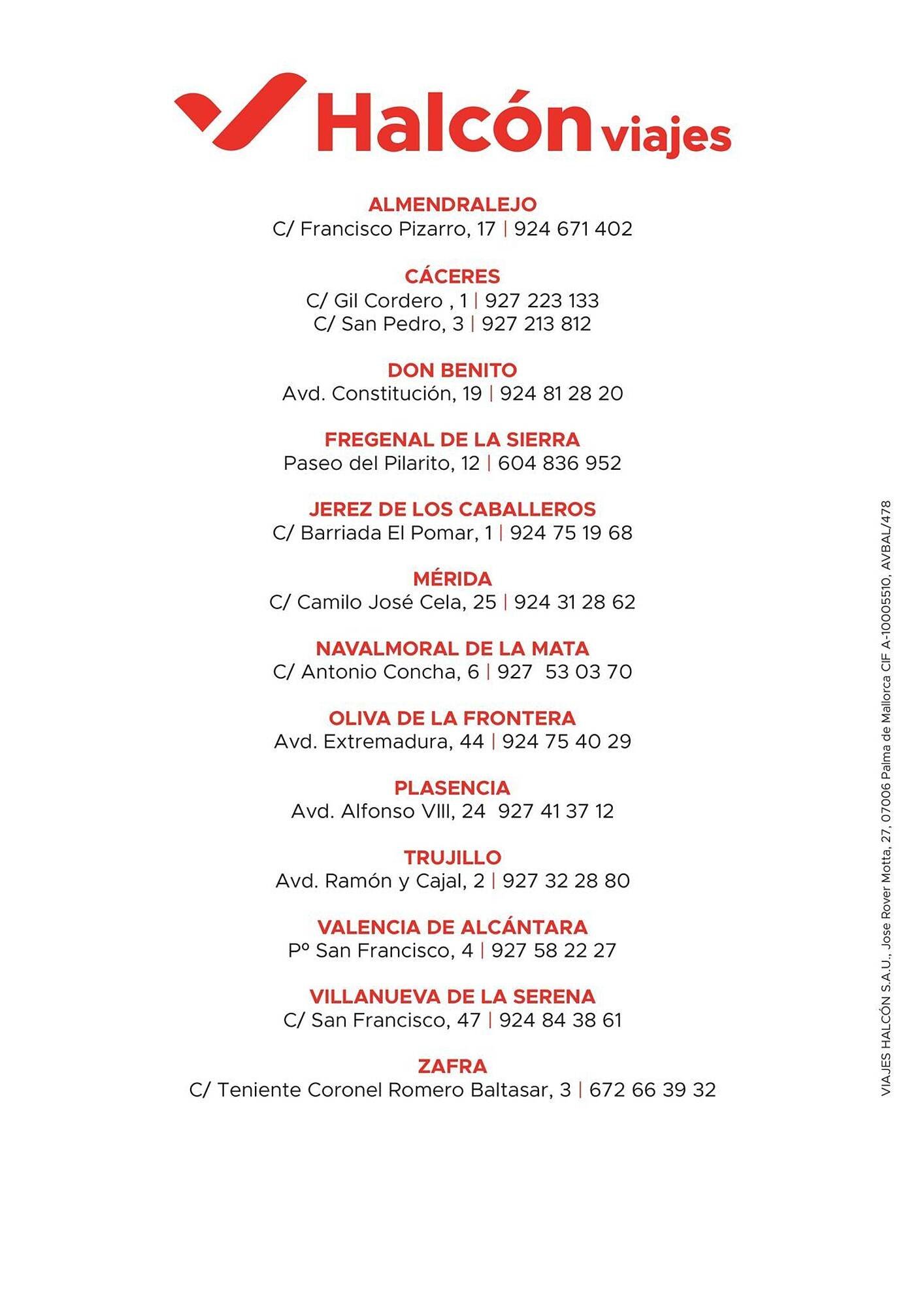 Folleto Halcón Viajes