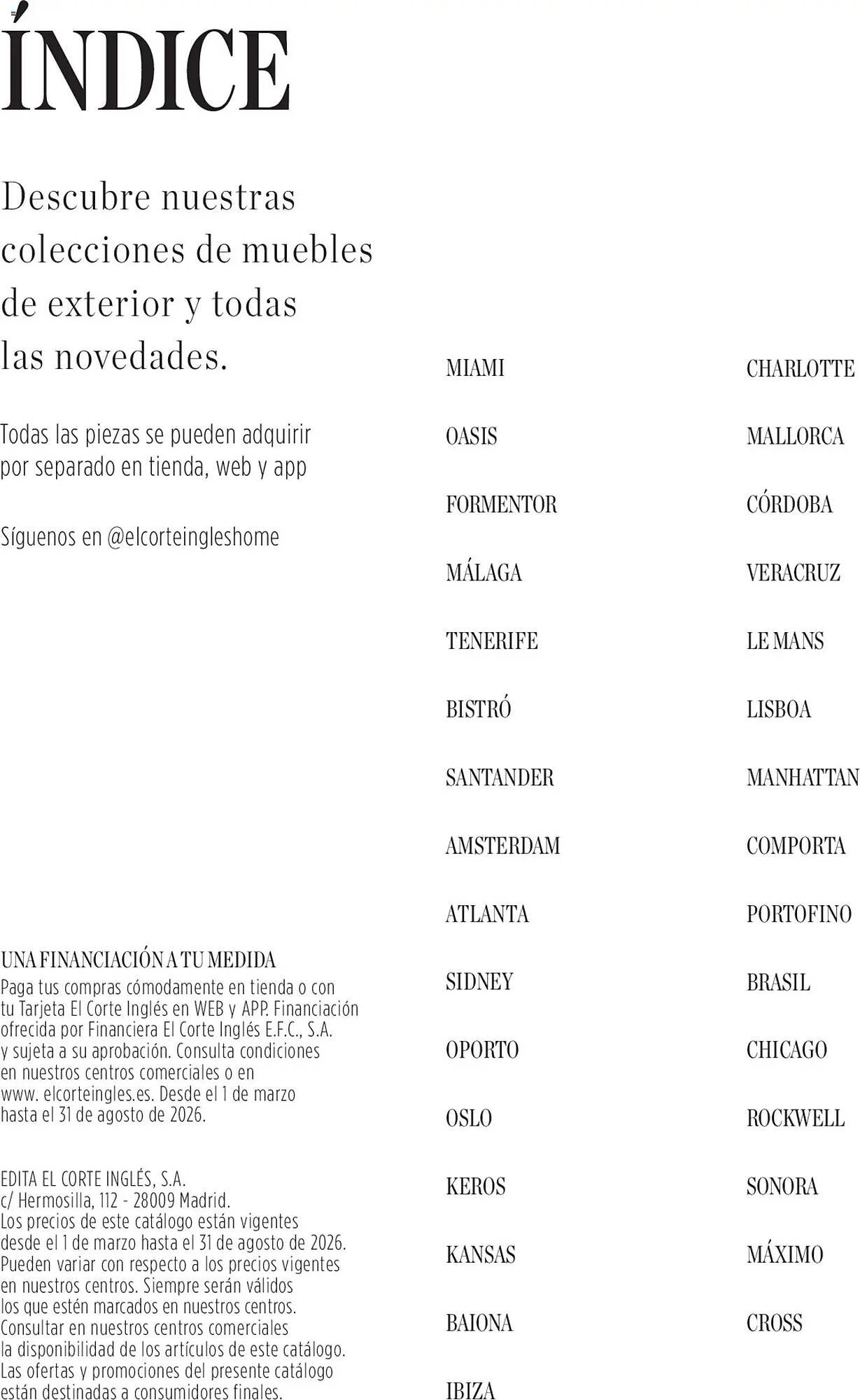 Catálogo El Corte Inglés