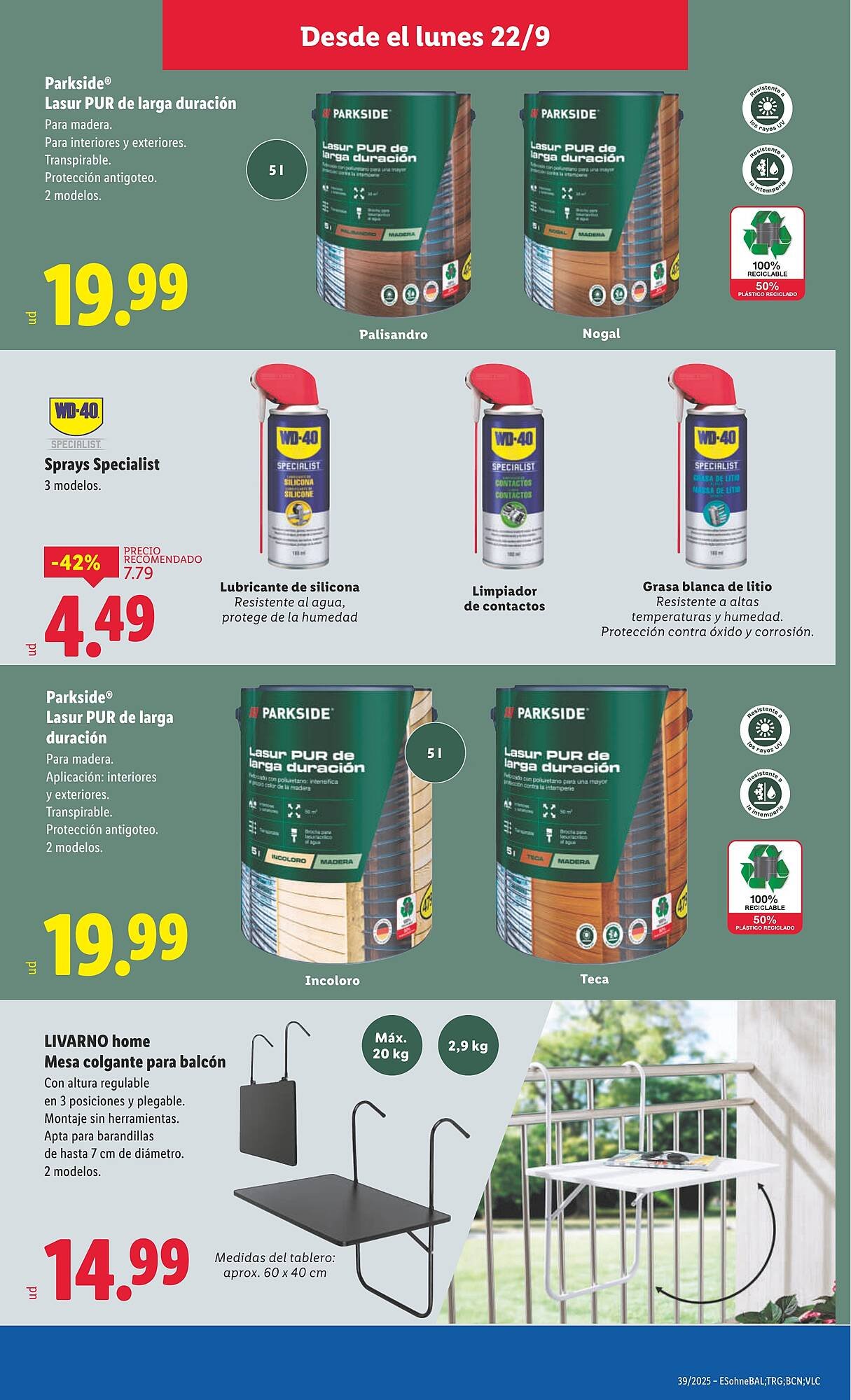 Catálogo Lidl (2025-09-22 - 2025-09-28)