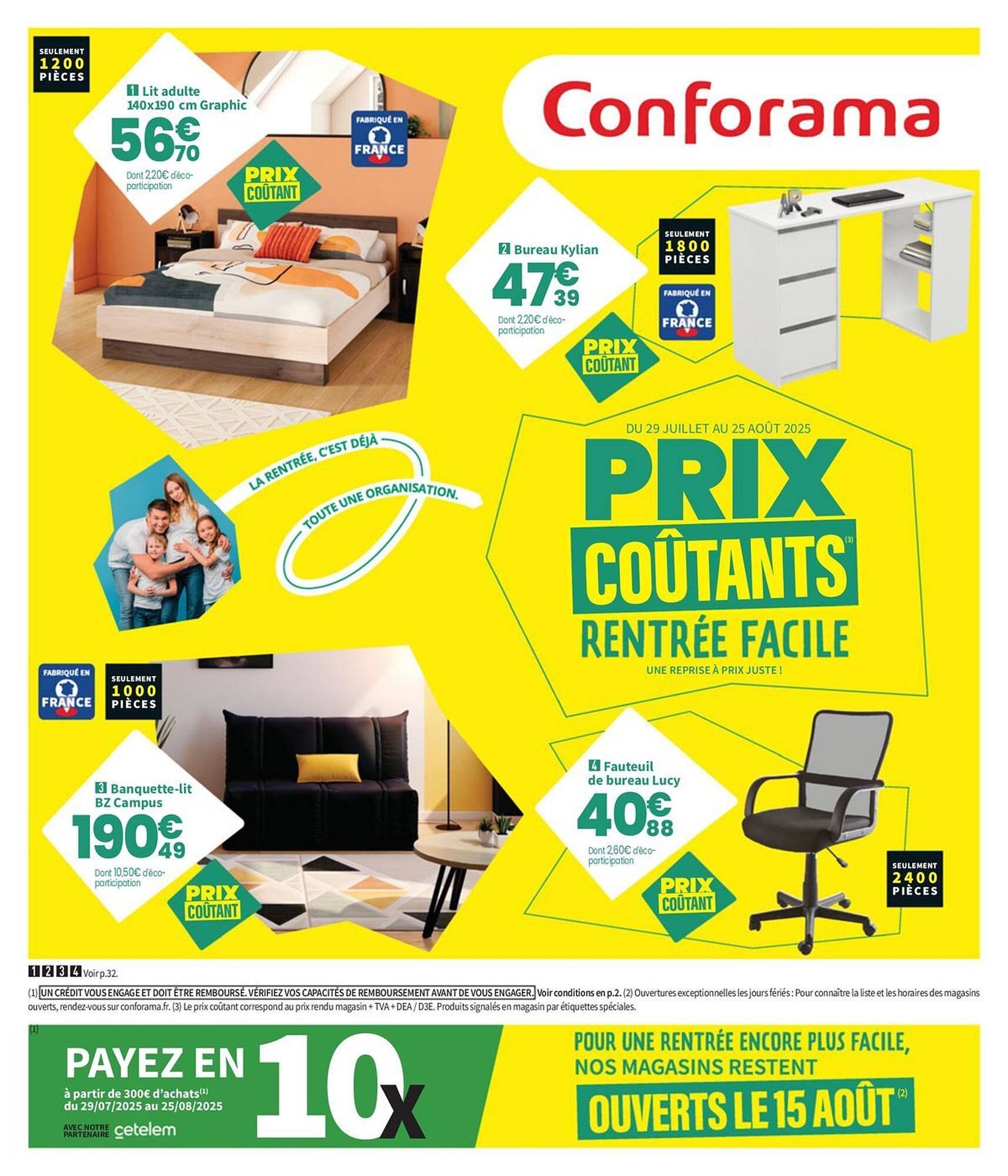 Catalogue Conforama (2025-07-29 - 2025-08-25)