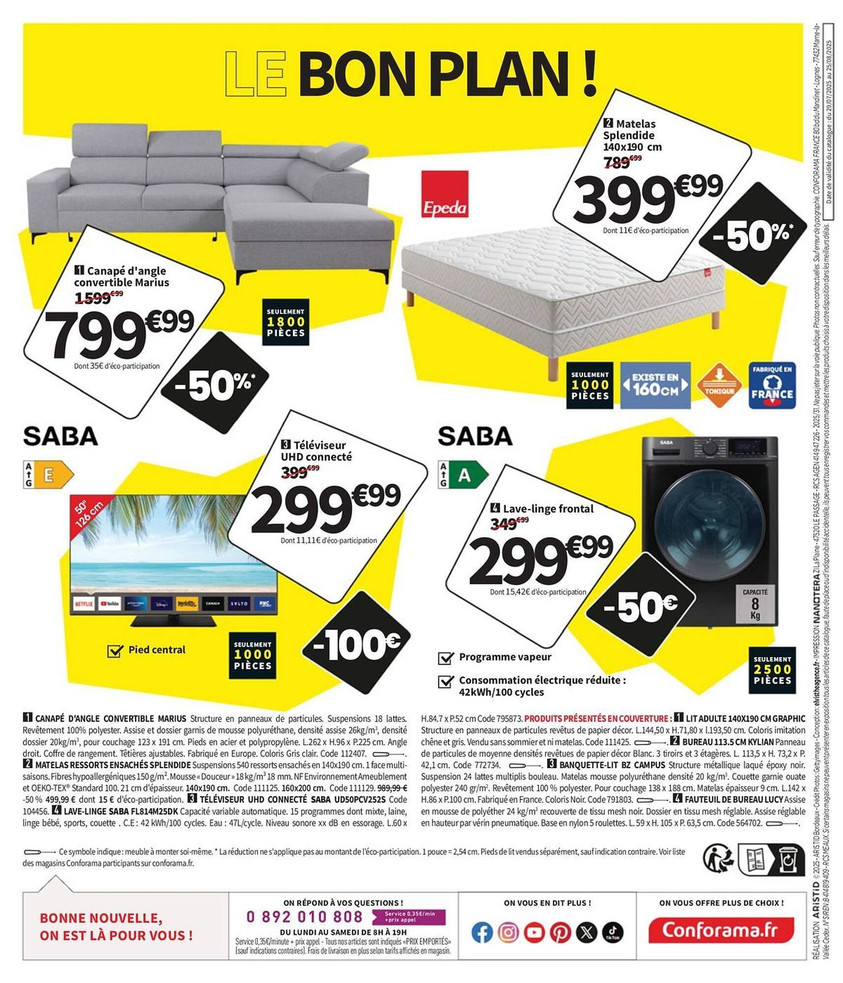 Catalogue Conforama (2025-07-29 - 2025-08-25)